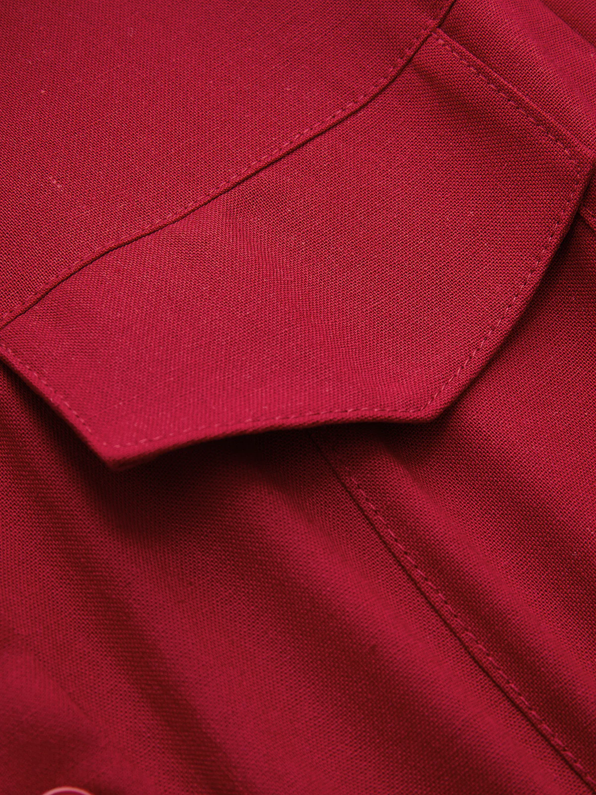 Sleeveless Collared Pleated Hem Belted Blouse - Image 6
