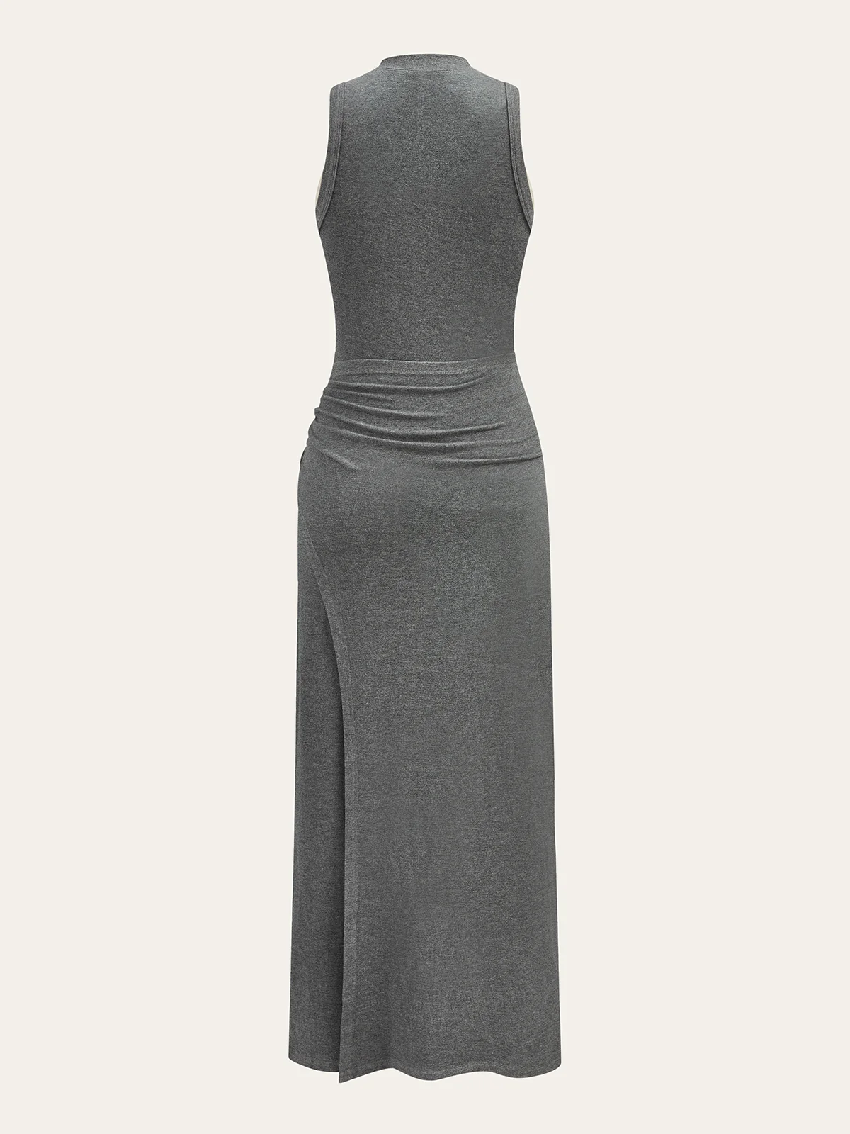 Sleeveless Mock Neck Midi Dress - Image 2