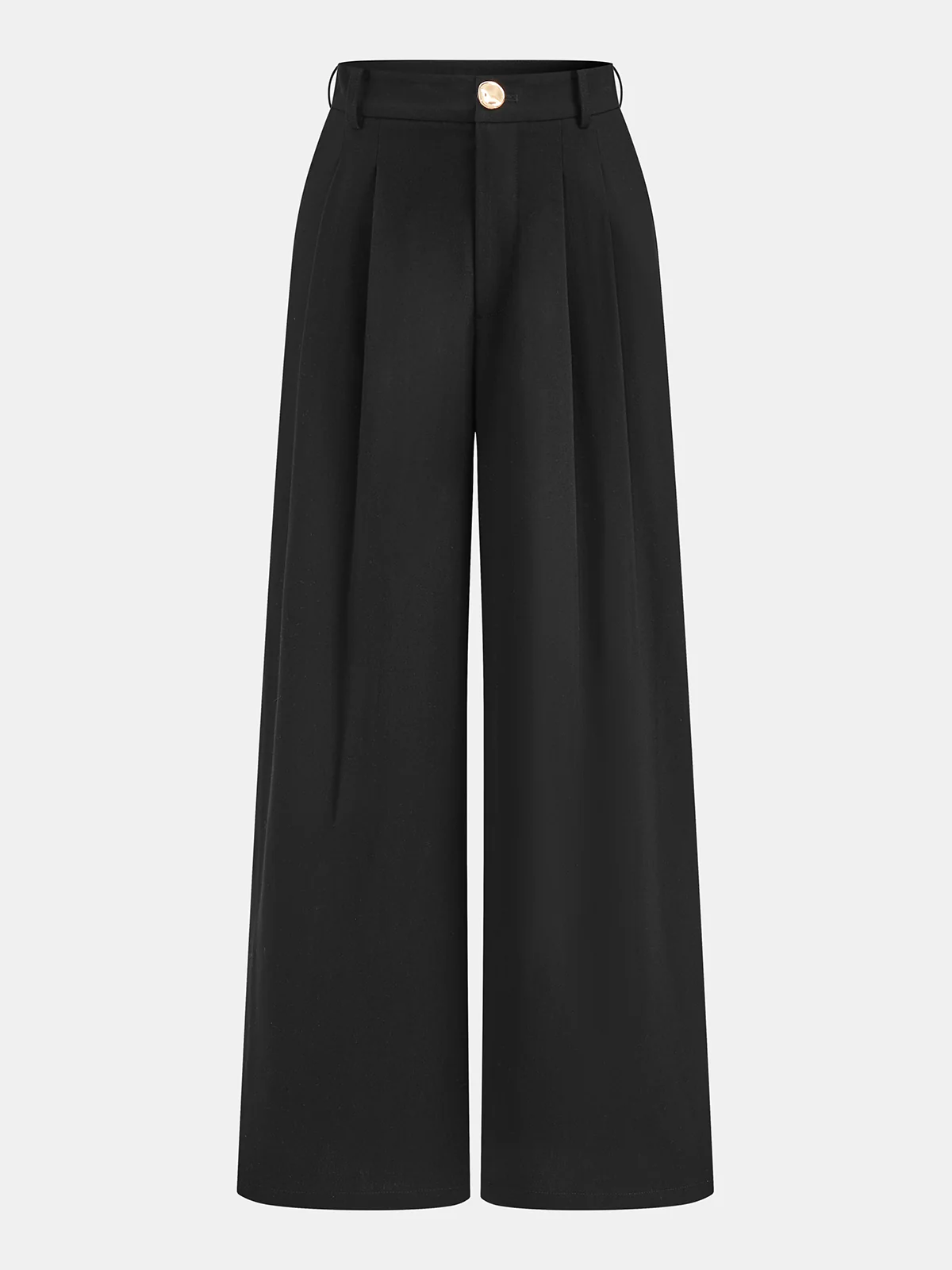 Sleeveless Ruched Top & Pleated Pants Set - Image 4