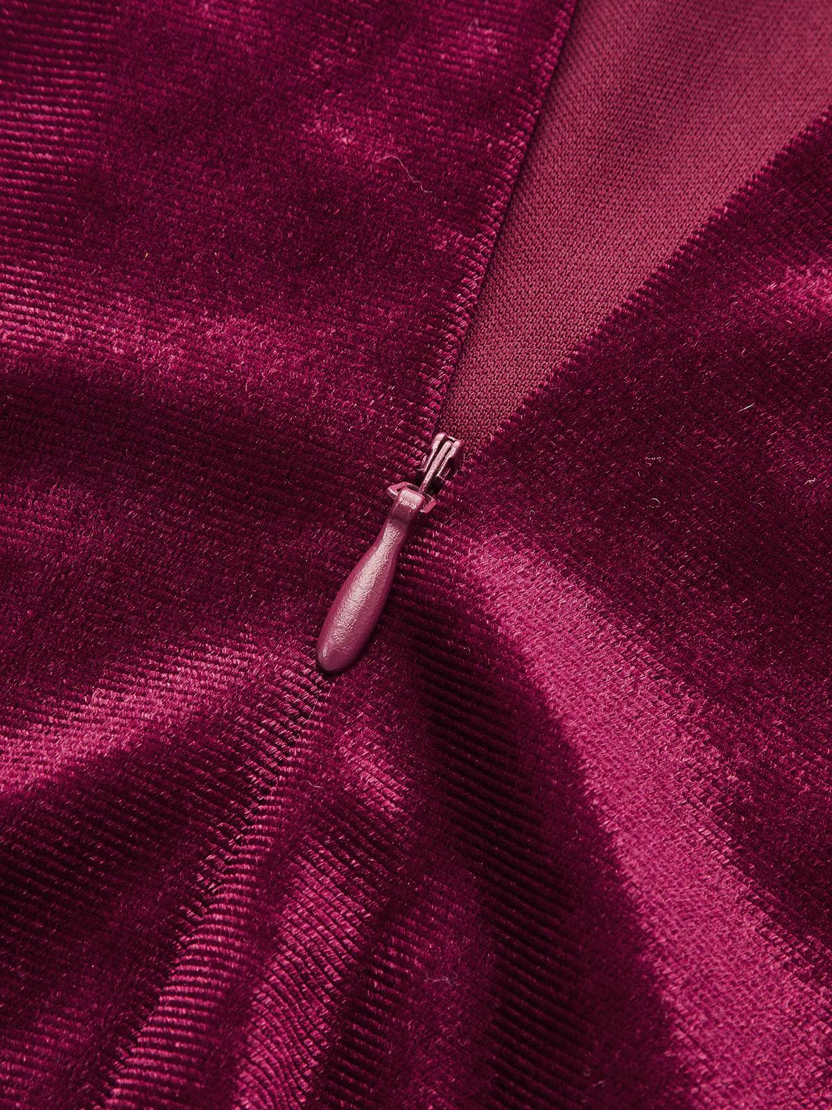 Sleeveless Side Slit Velvet Mock Neck Maxi Dress - Image 4