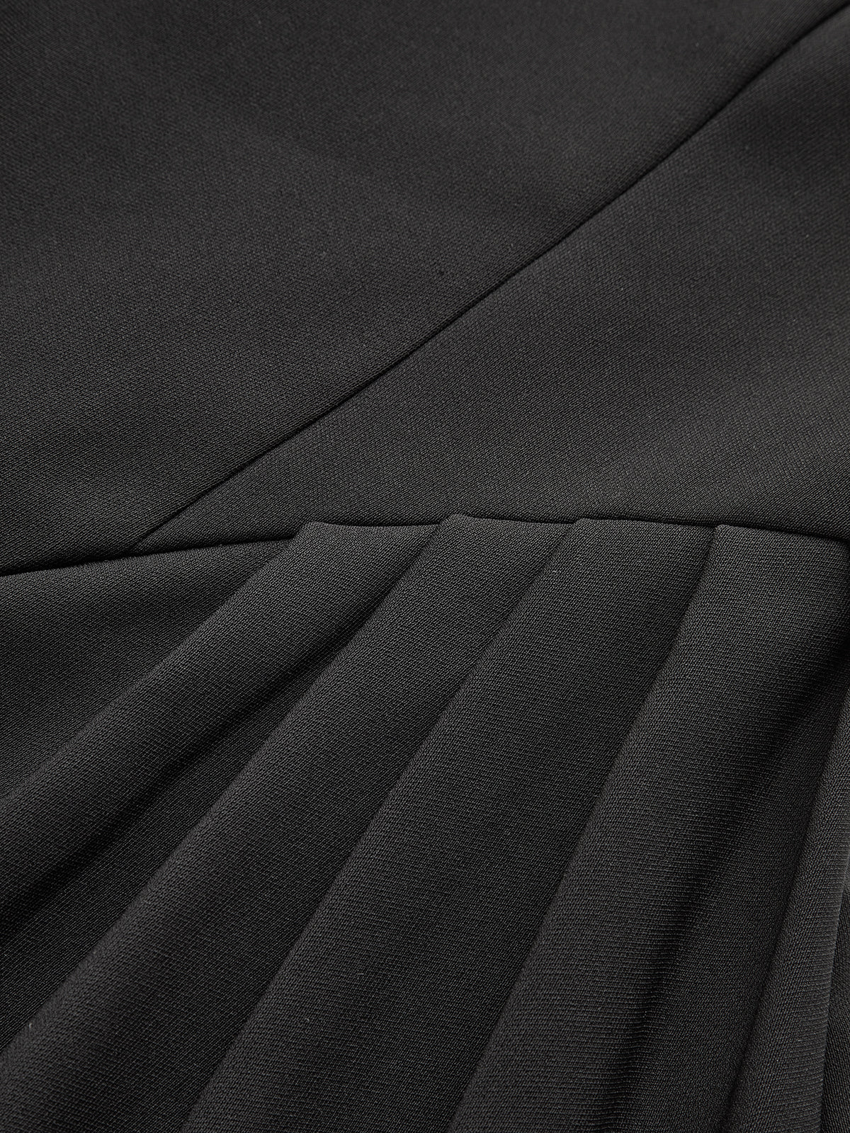 Sleeveless Square Neck Diamond Trim Flare Dress - Image 5