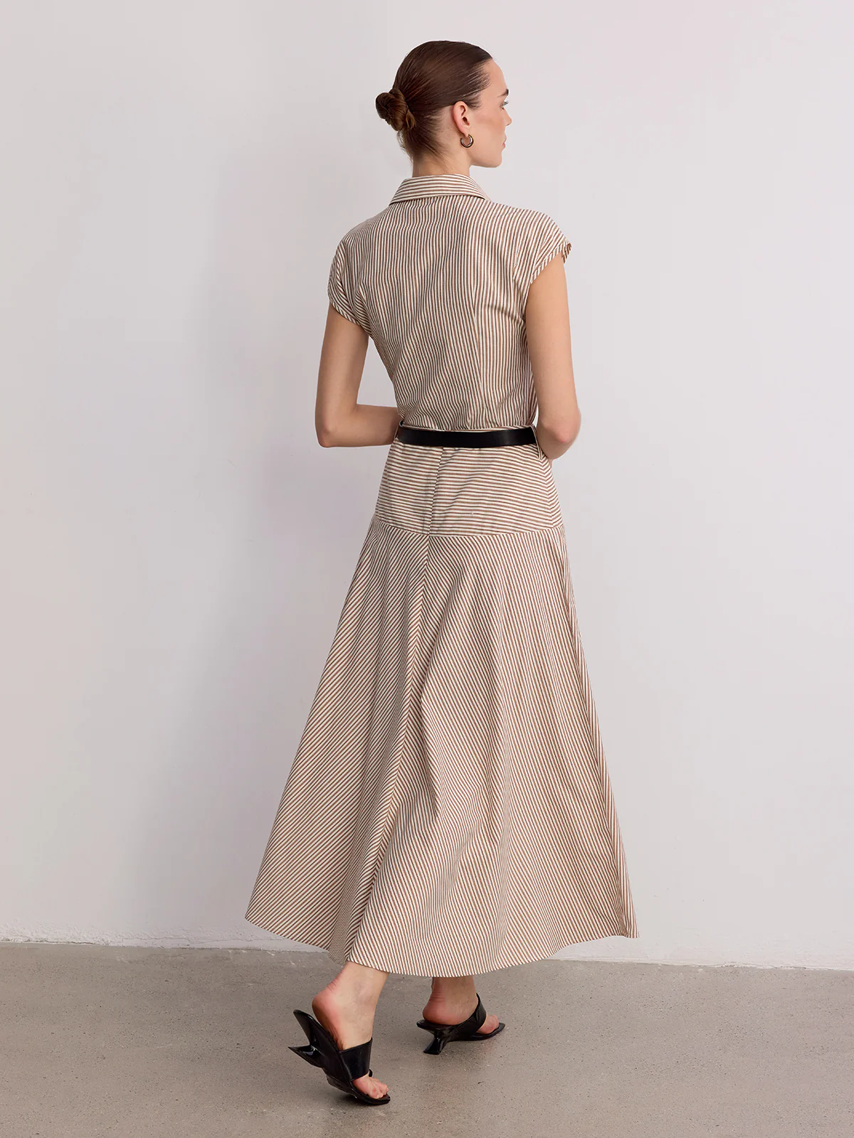 Sleeveless Striped Shirt & Maxi Skirt Set - Image 6