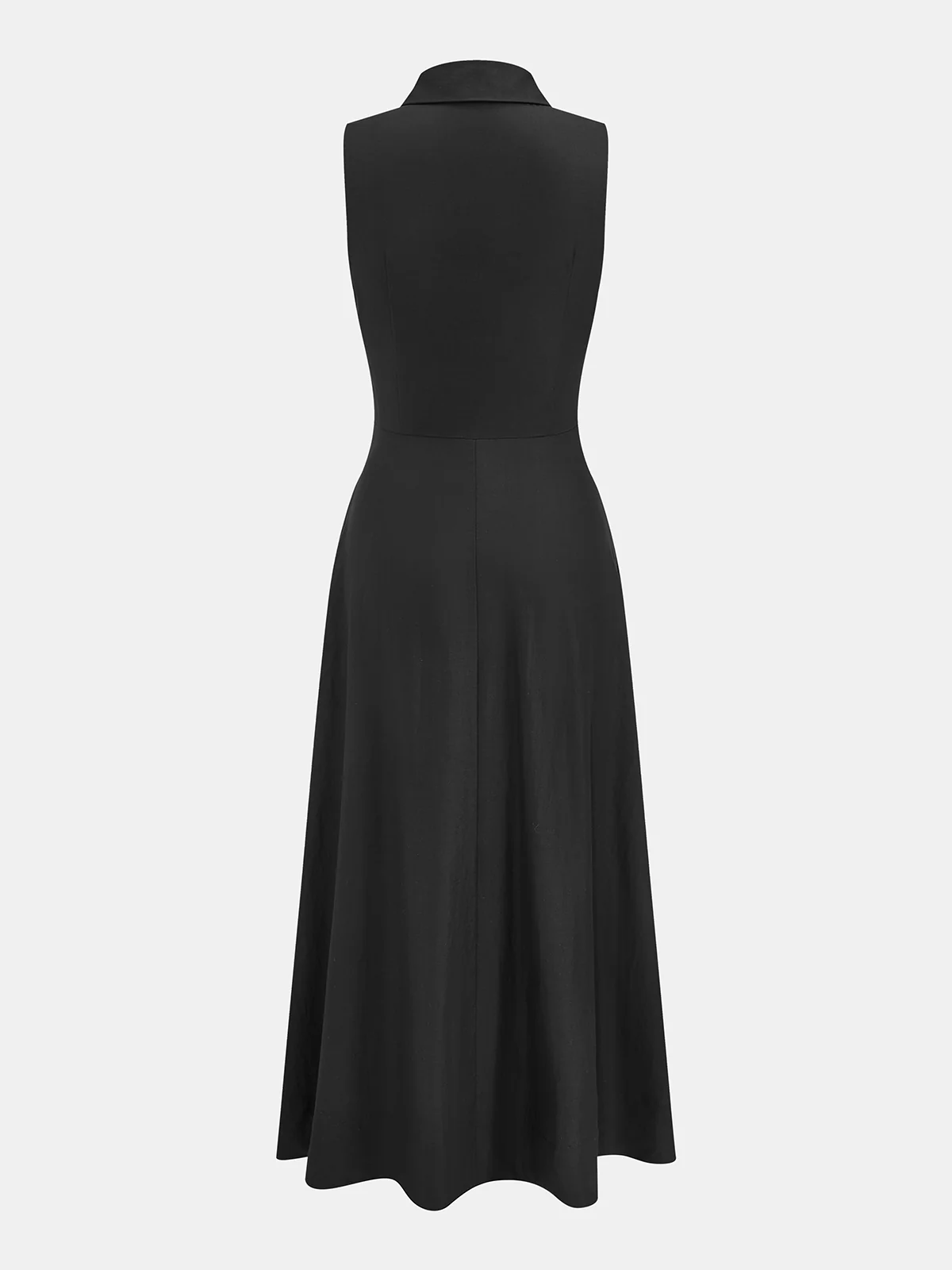 Sleeveless Tie-Waist Shirt Dress - Image 3