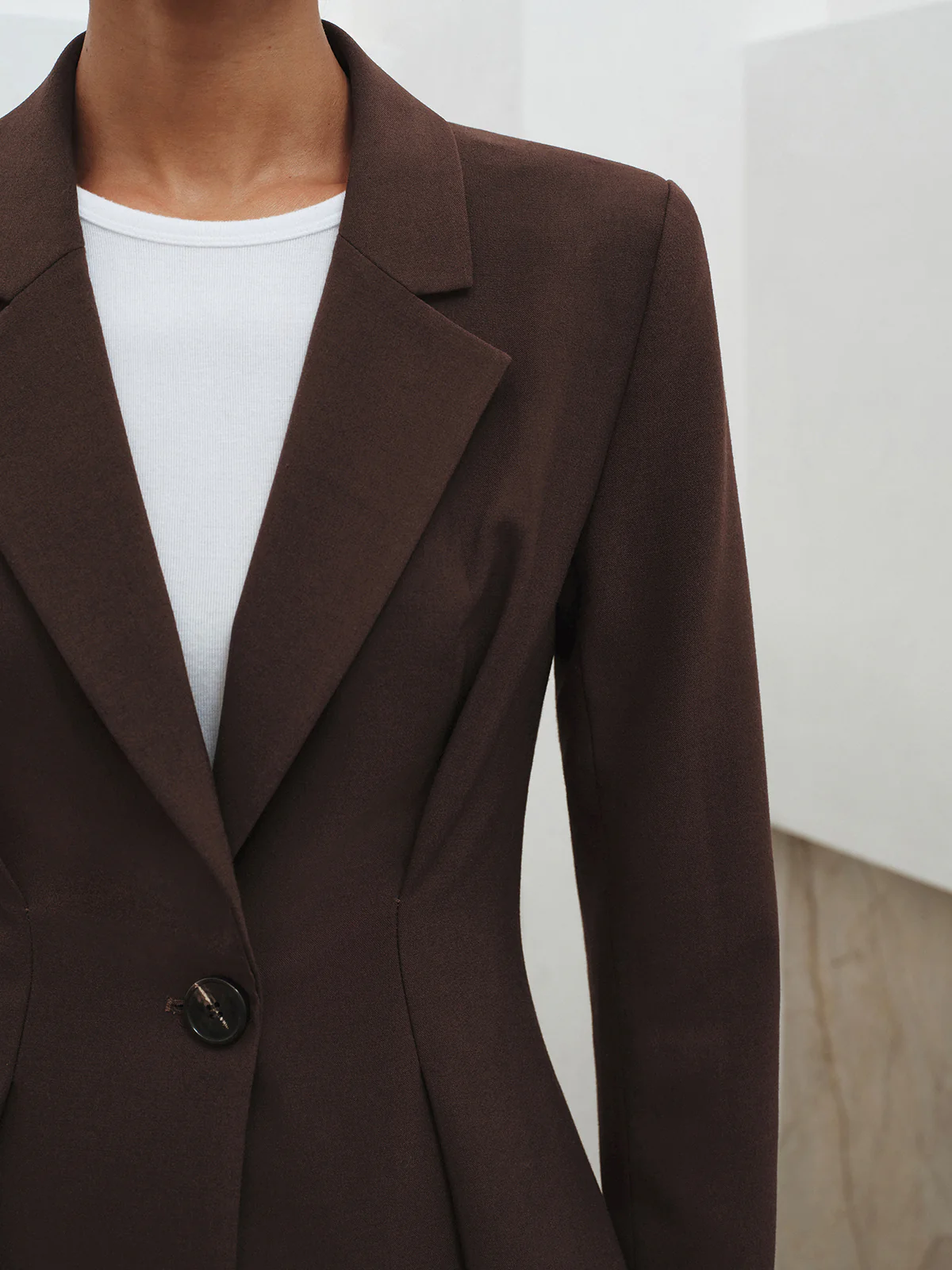 Slim Fit Single-Button Blazer - Image 5