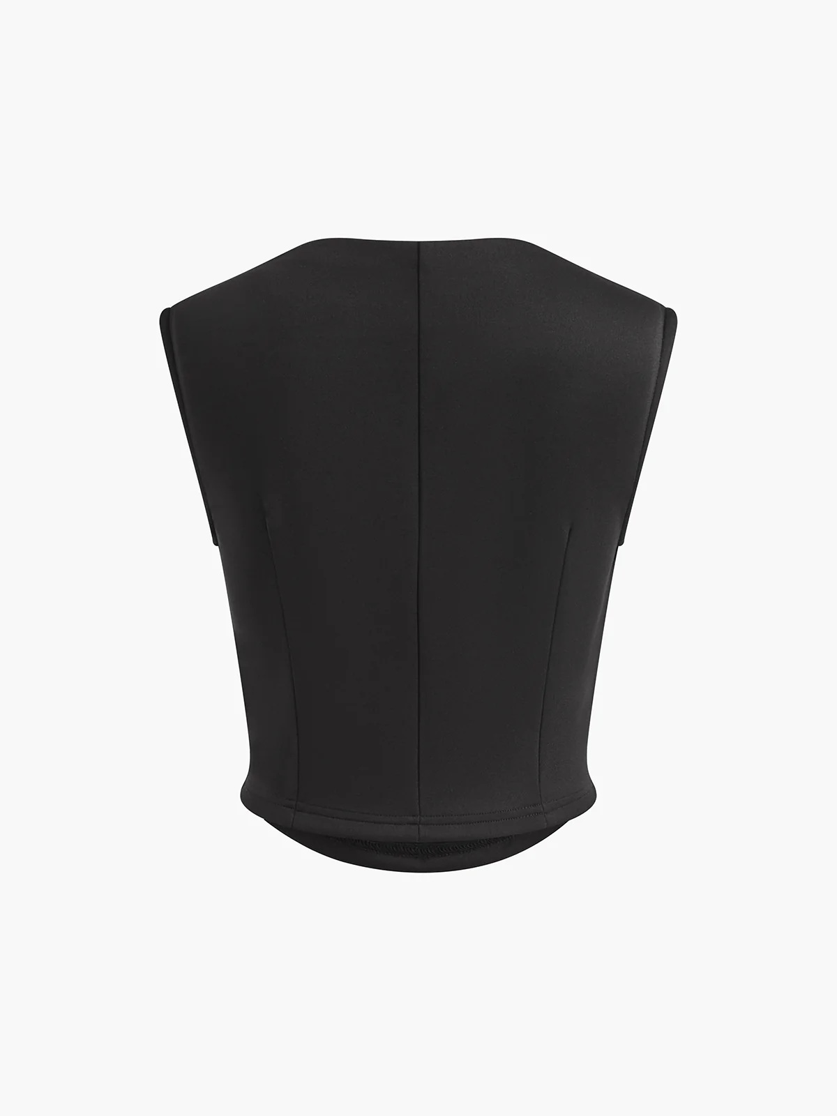 Slim Sleeveless Pockets Skirt Set - Image 5