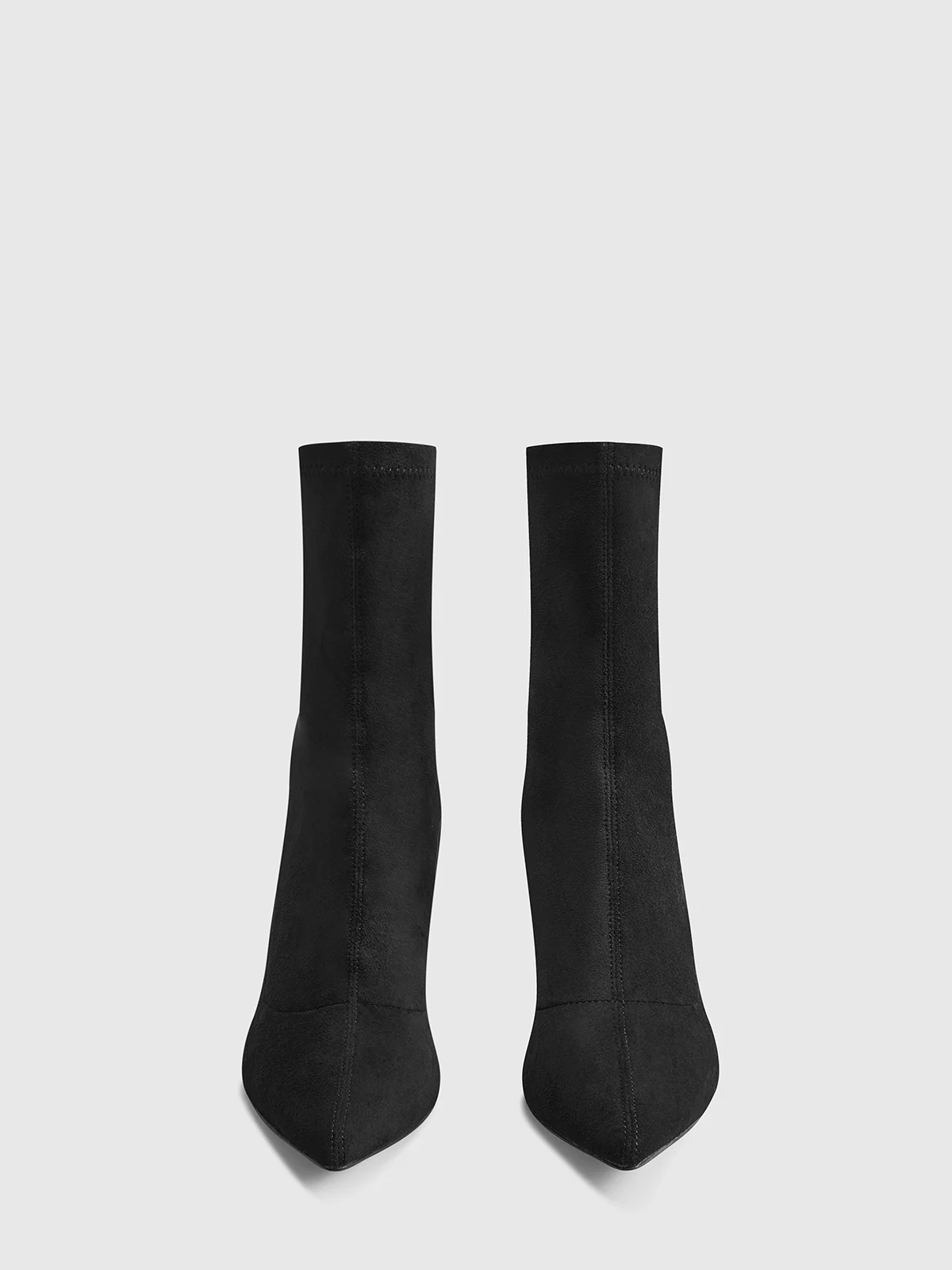 Slingback Heel Suede Ankle Boots - Image 3