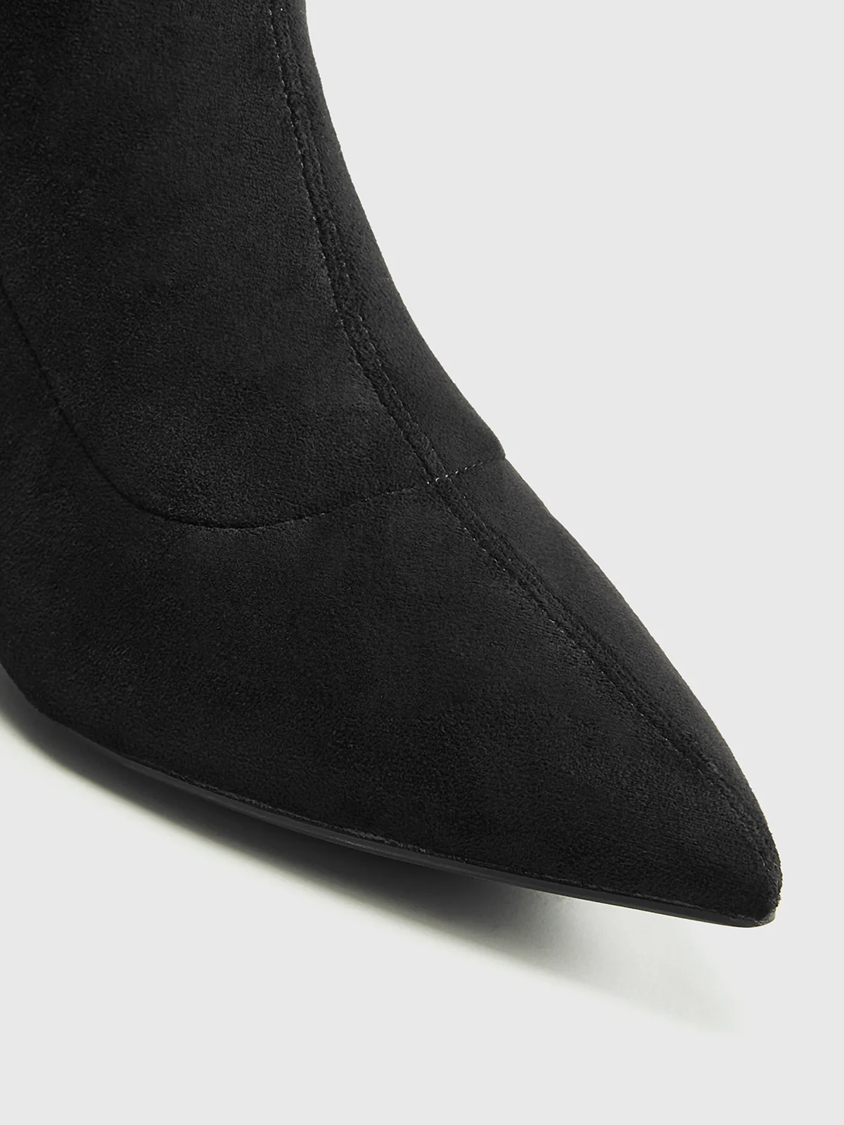 Slingback Heel Suede Ankle Boots - Image 8