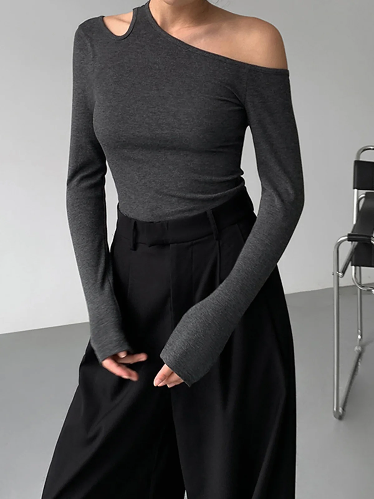 Slinky Cutout Knit Top - Image 4