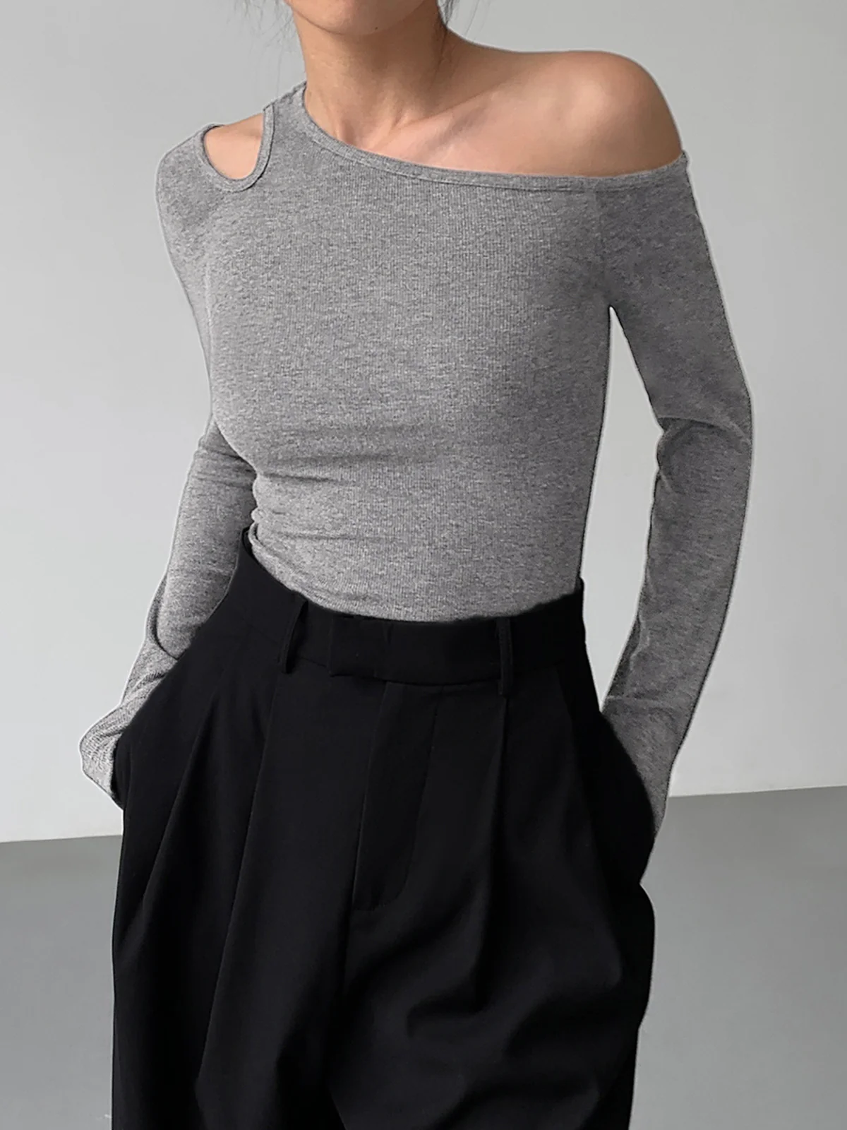 Slinky Cutout Knit Top - Image 6
