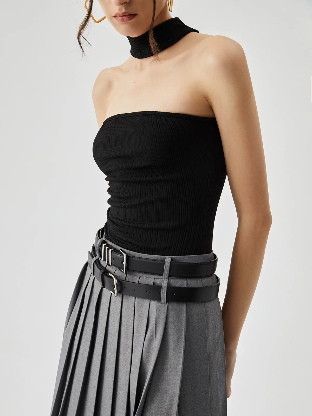 Slinky Solid Halter Top - Image 4