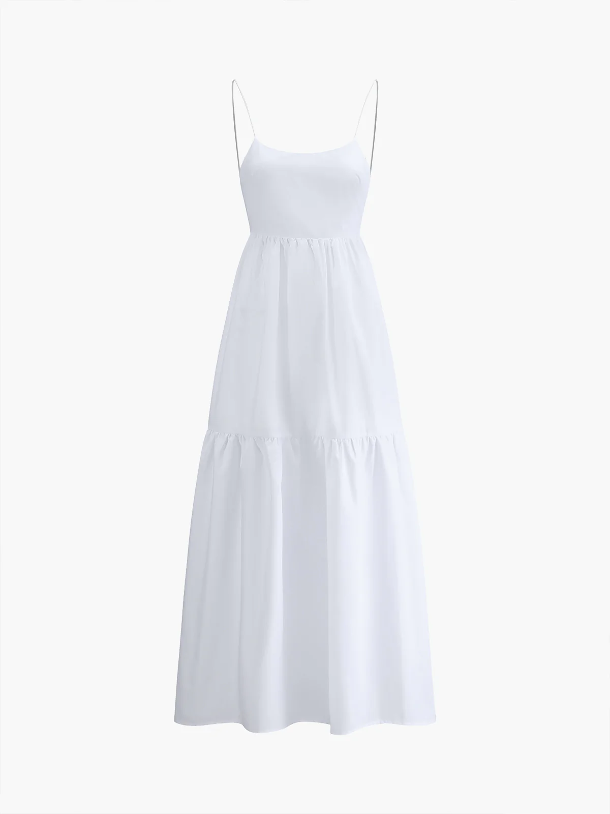 Solid Backless Long Dress - Image 5