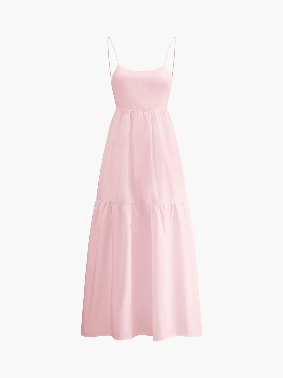 Solid Backless Long Dress - Image 7