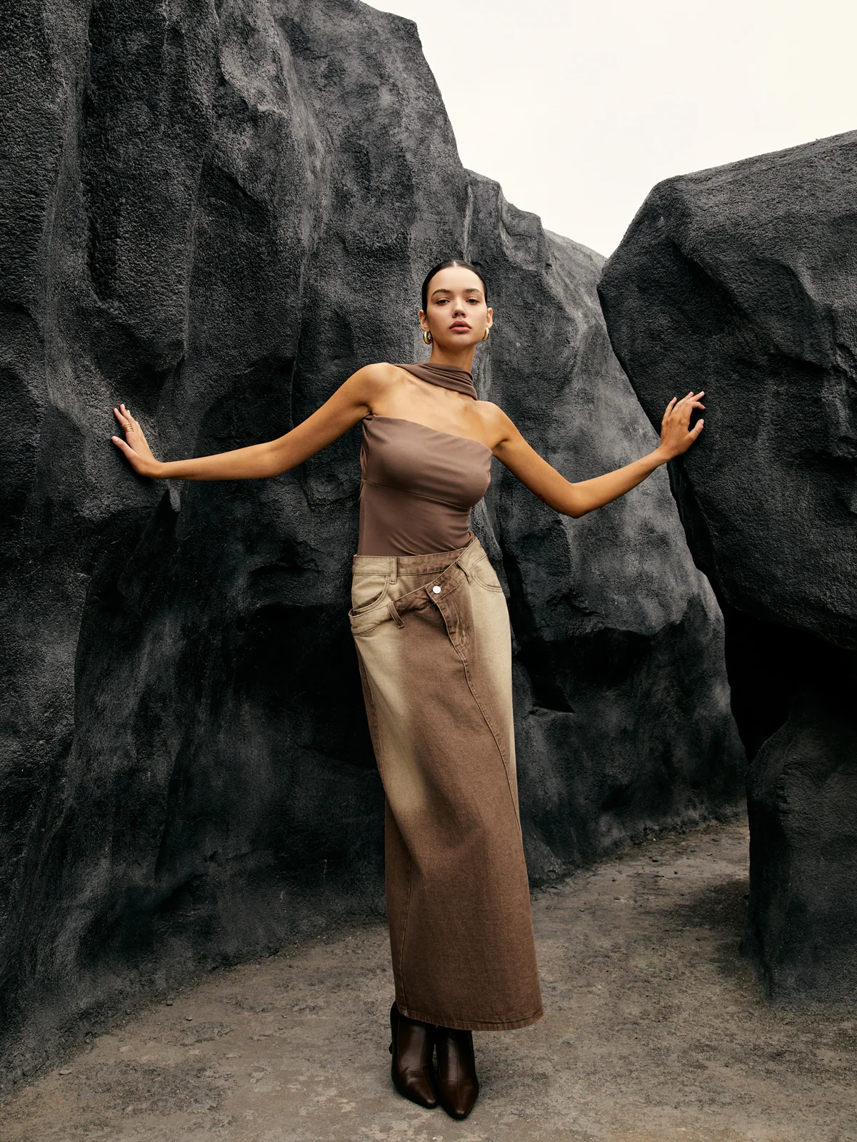 Solid Jersey Halter Tube Top - Image 2