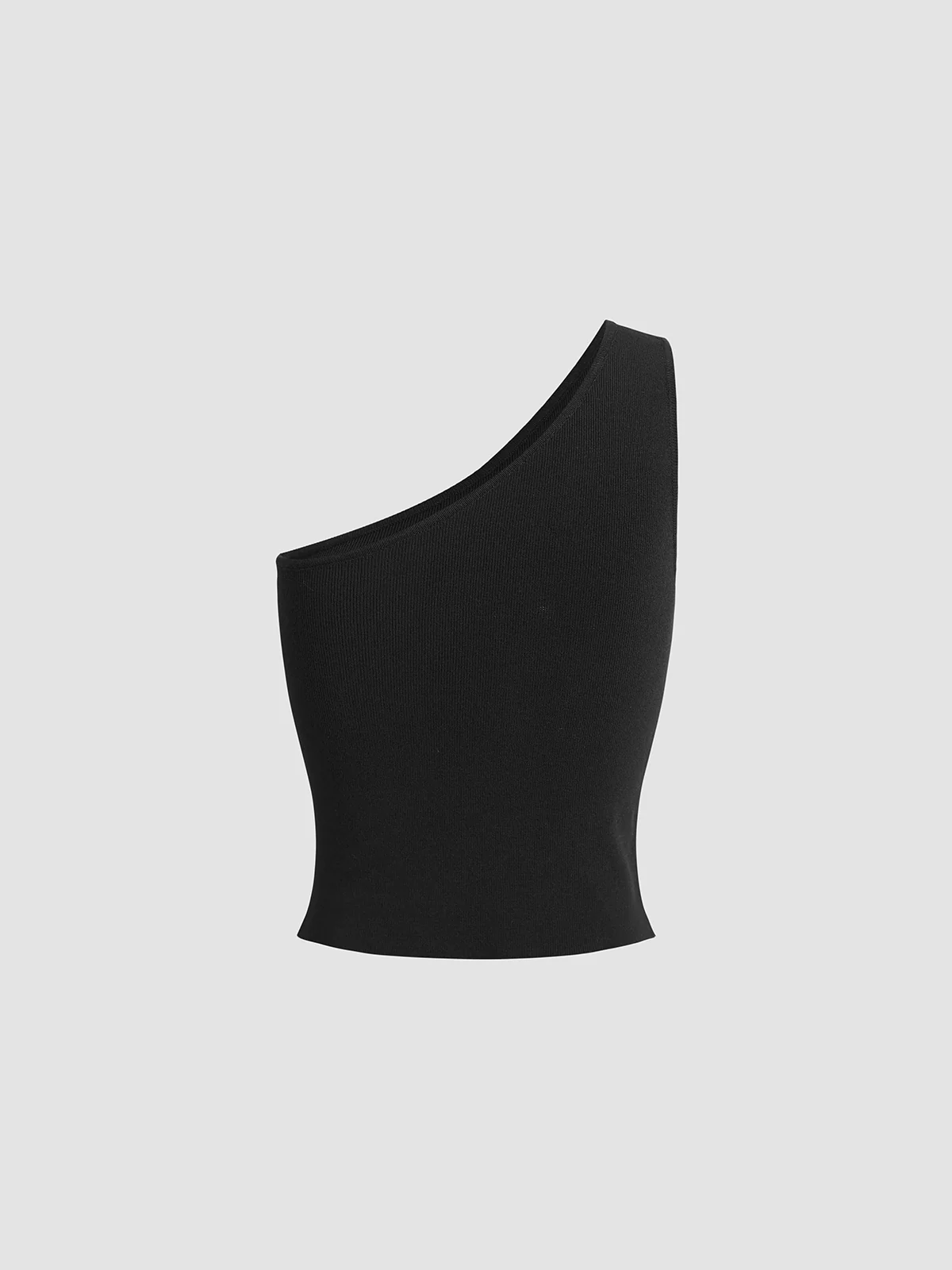Solid One Shoulder Top - Image 5