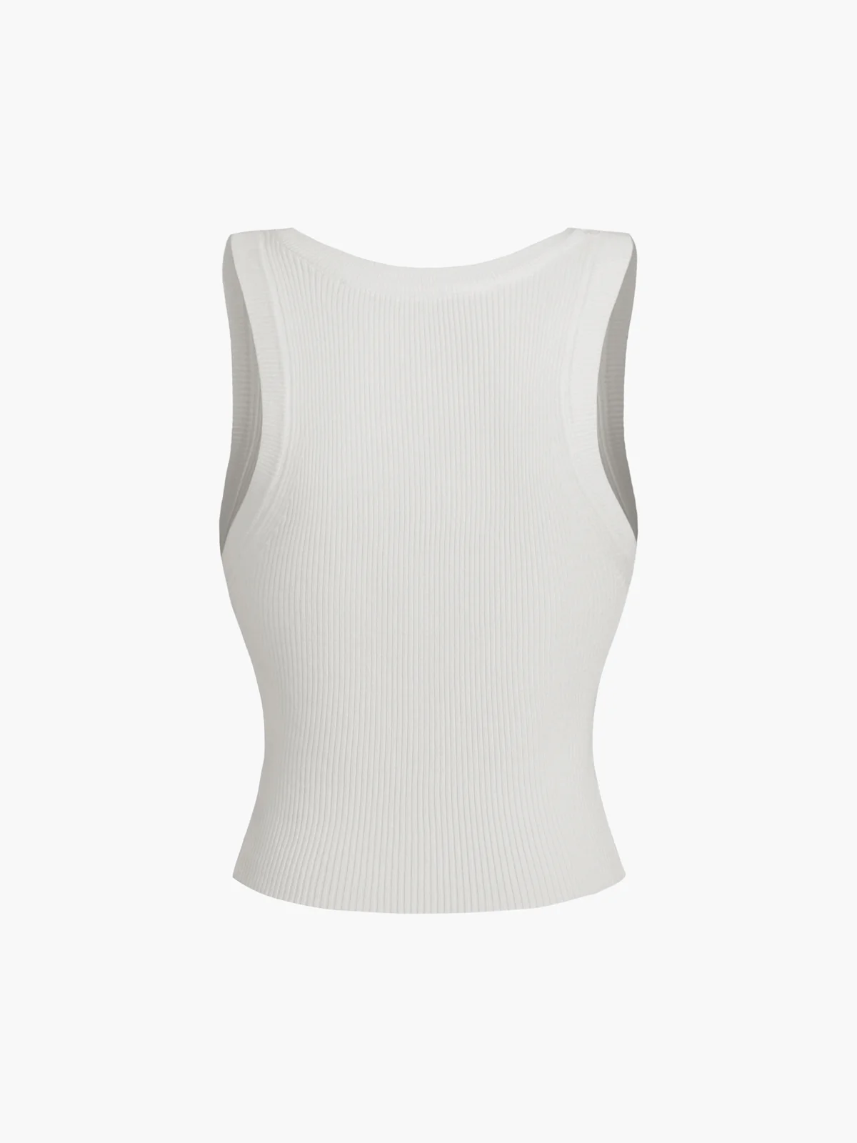 Solid Ribbed Sweater Vest - Image 3