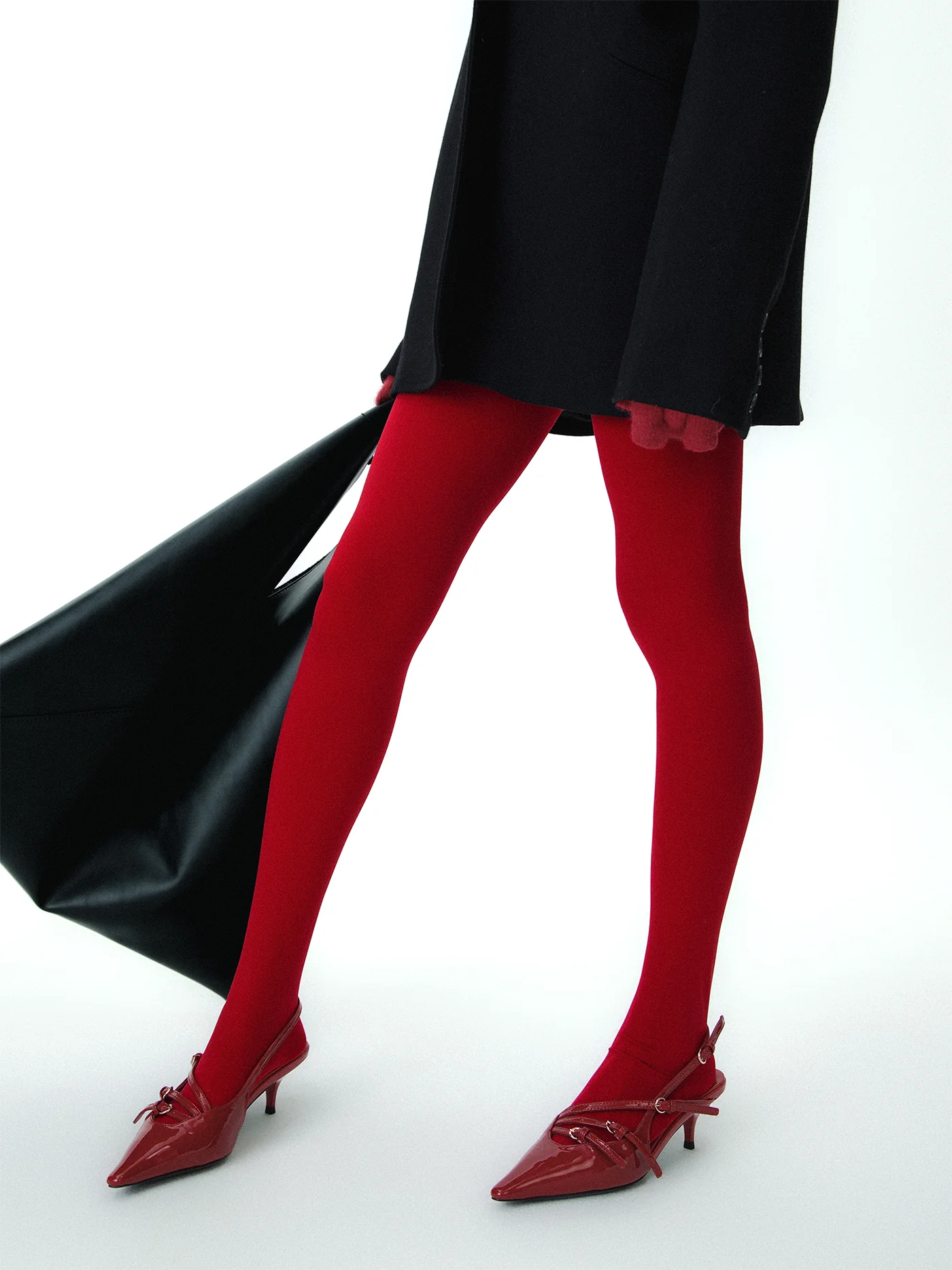 Solid Velvet Tights - Image 2