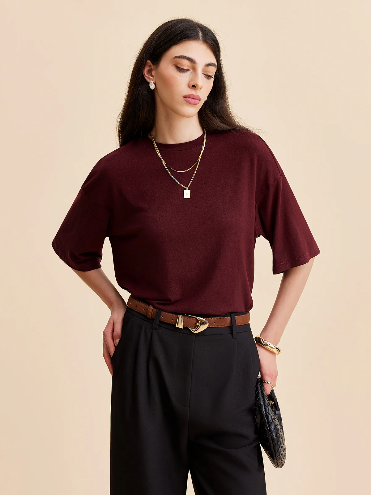 Split Back Tie Knot Top - Image 2