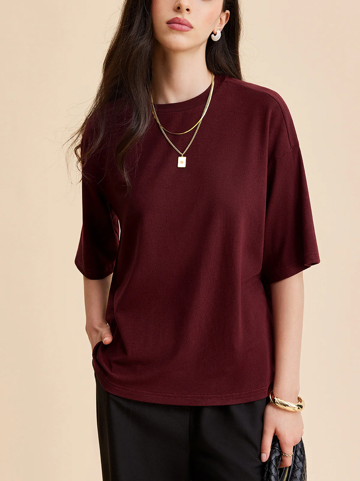 Split Back Tie Knot Top - Image 3