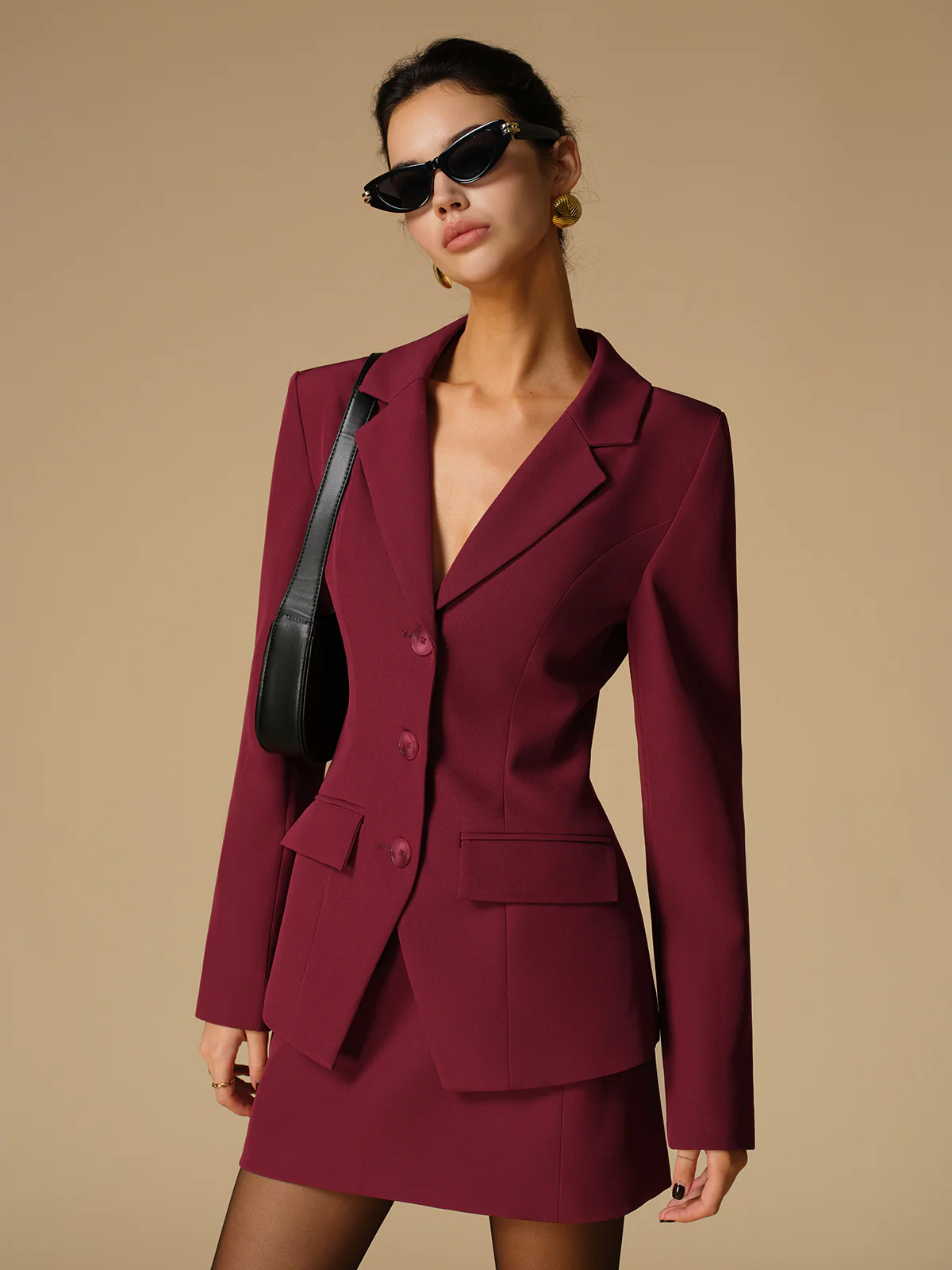 Split Button Slim Blazer - Image 4