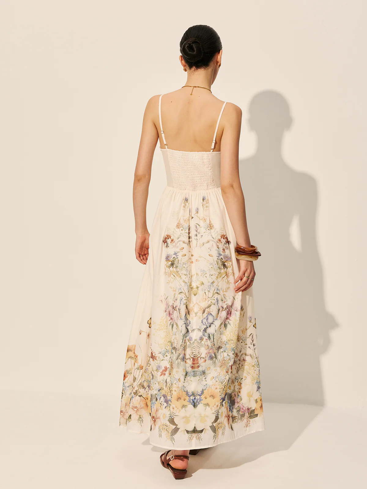 Square Neck Floral Print Dress - Image 6
