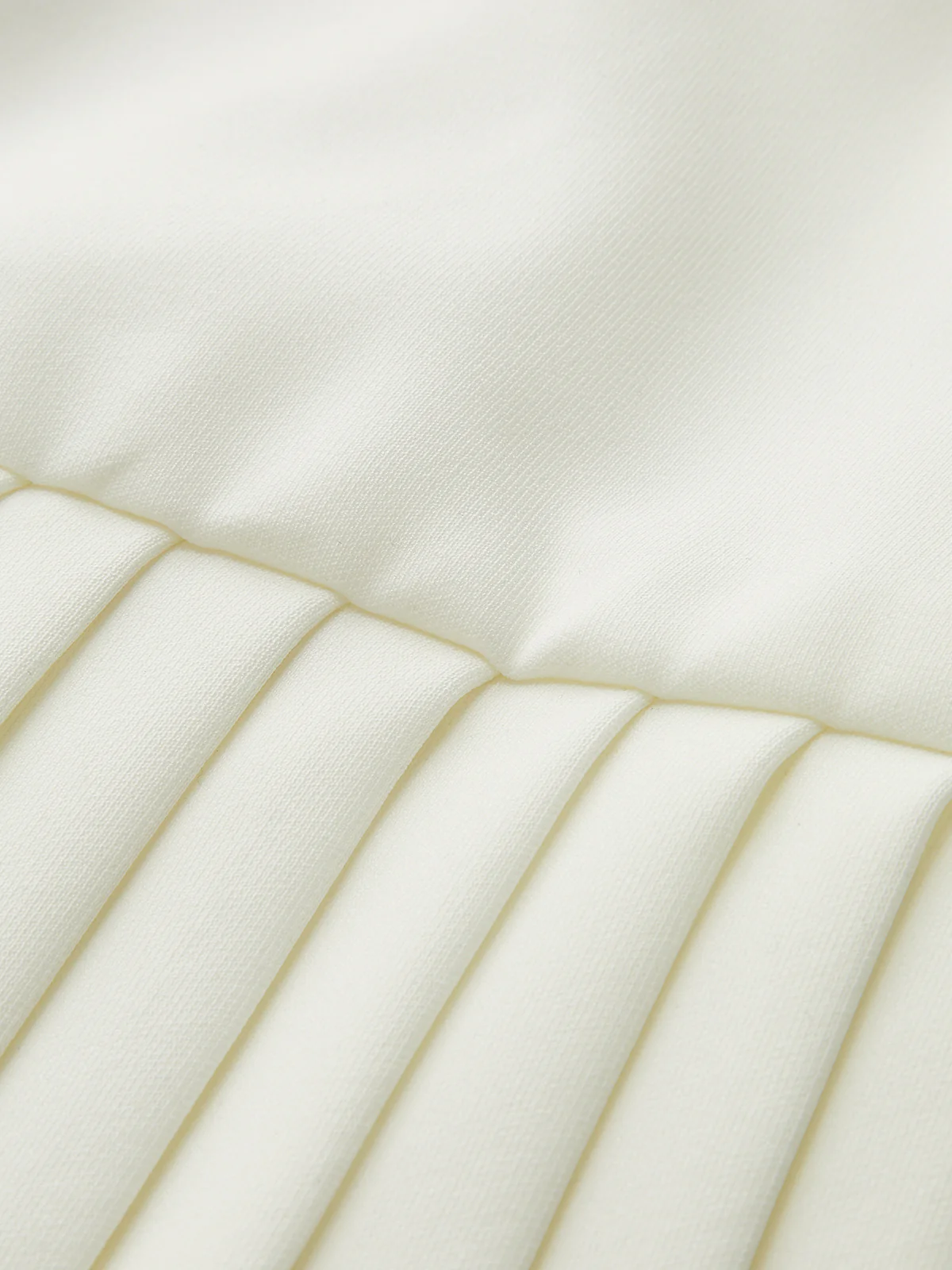 Square Neck Pleated Hem Mini Dress - Image 5