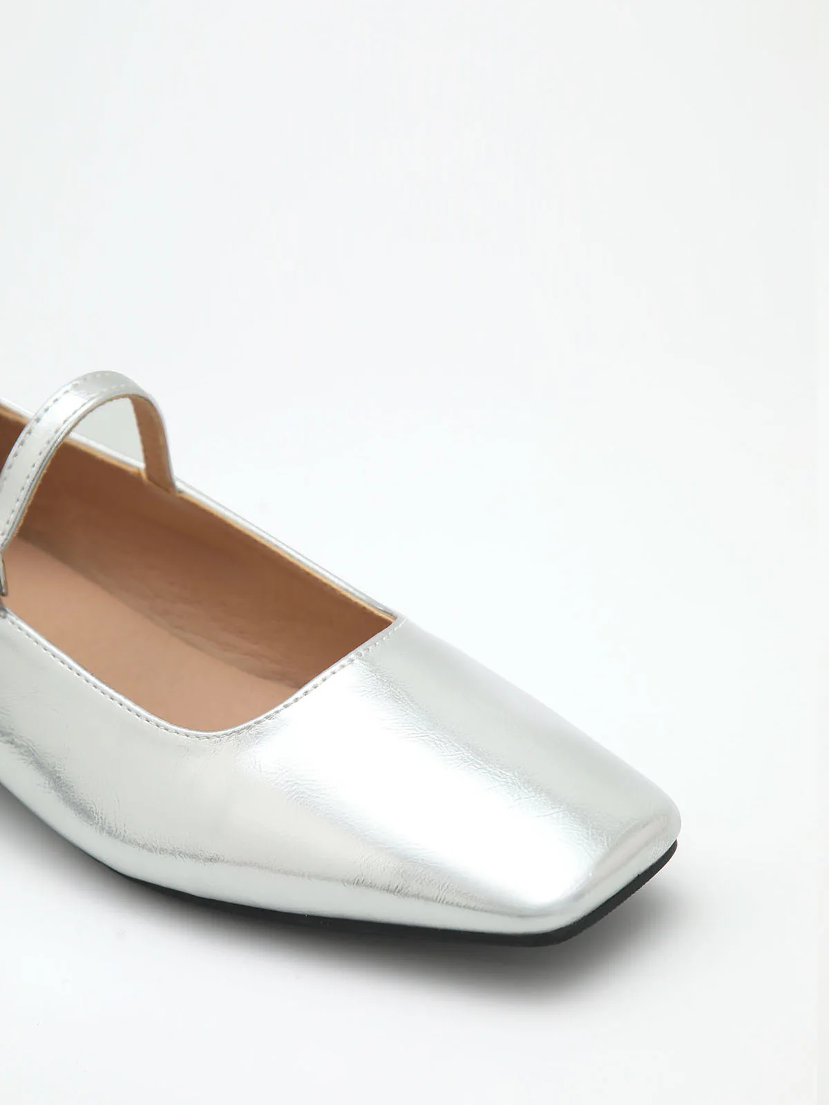 Square Toe Block Heel Mary Jane Shoes - Image 2