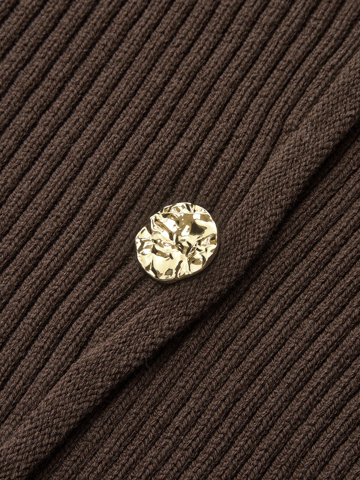 Stand Collar Asymmetric Button Cardigan - Image 3