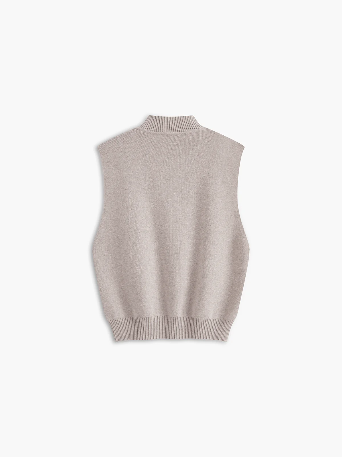 Stand Collar Sweater Vest - Image 3