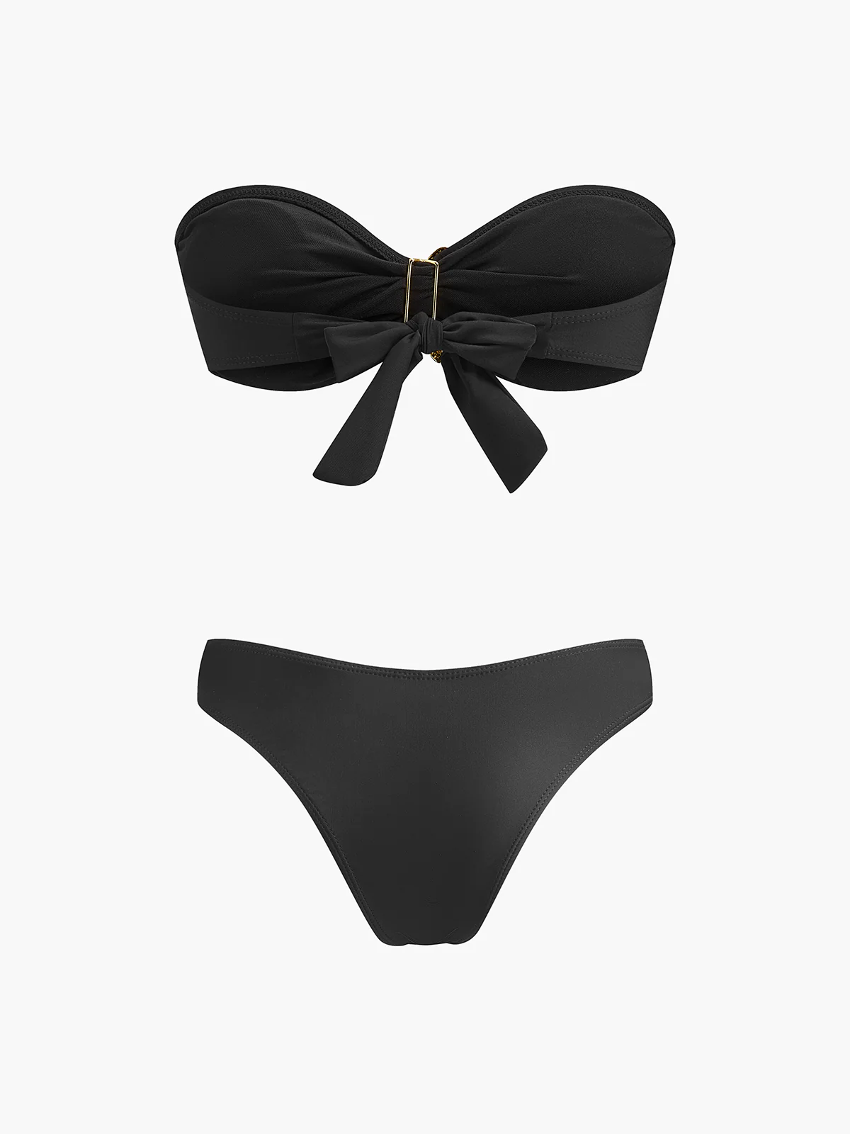 Starfish-Detail Bandeau Bikini With Mesh Skirt - Image 4