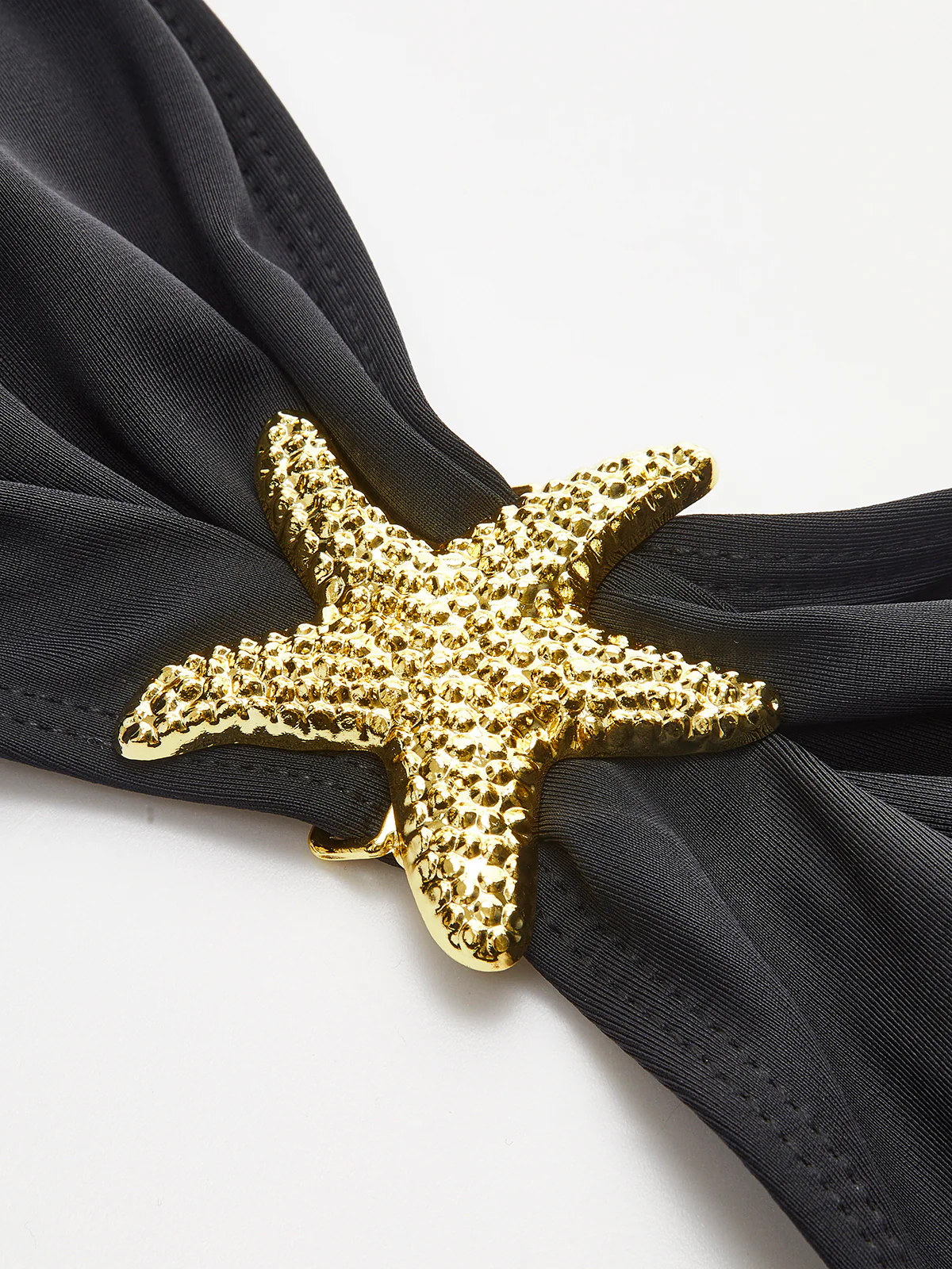 Starfish-Detail Bandeau Bikini With Mesh Skirt - Image 5