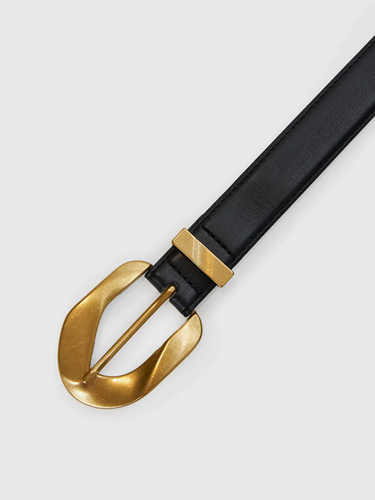 Statement Golden Buckle Waist Belt - Image 3