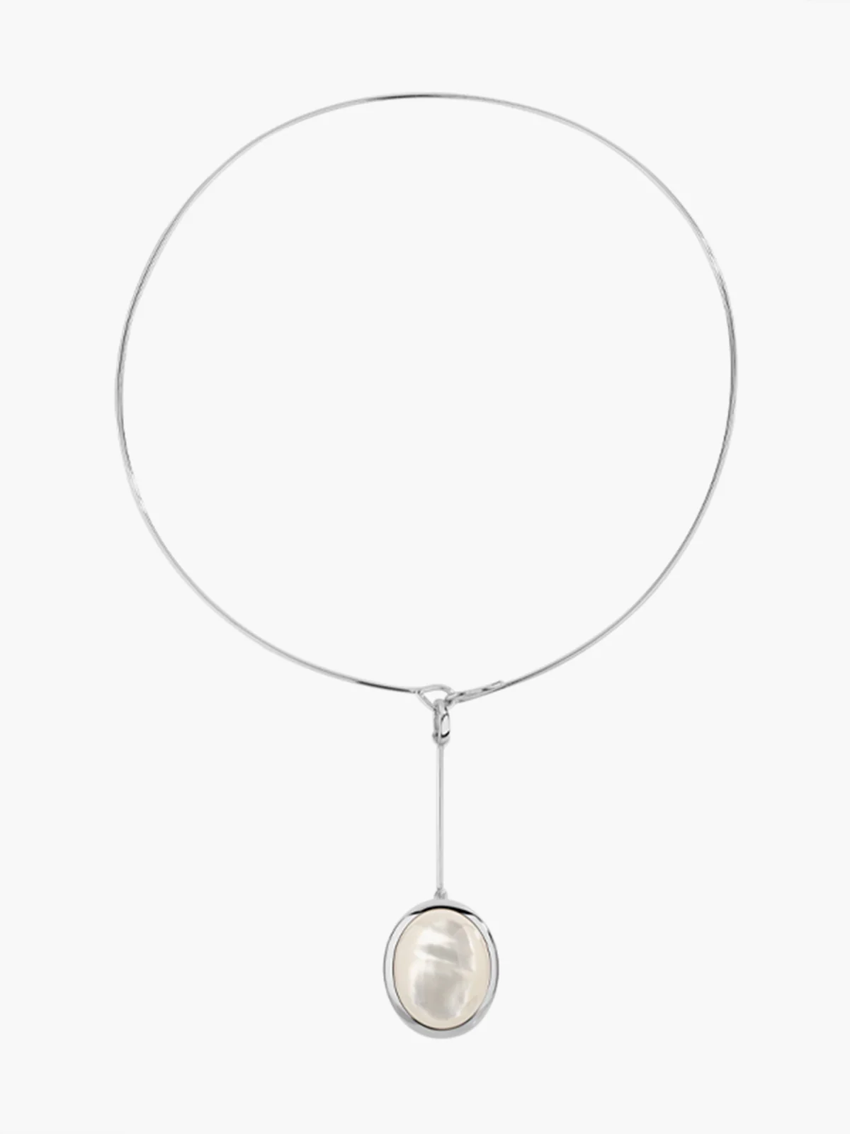 Sterling Baroque Pearl Necklace - Image 2