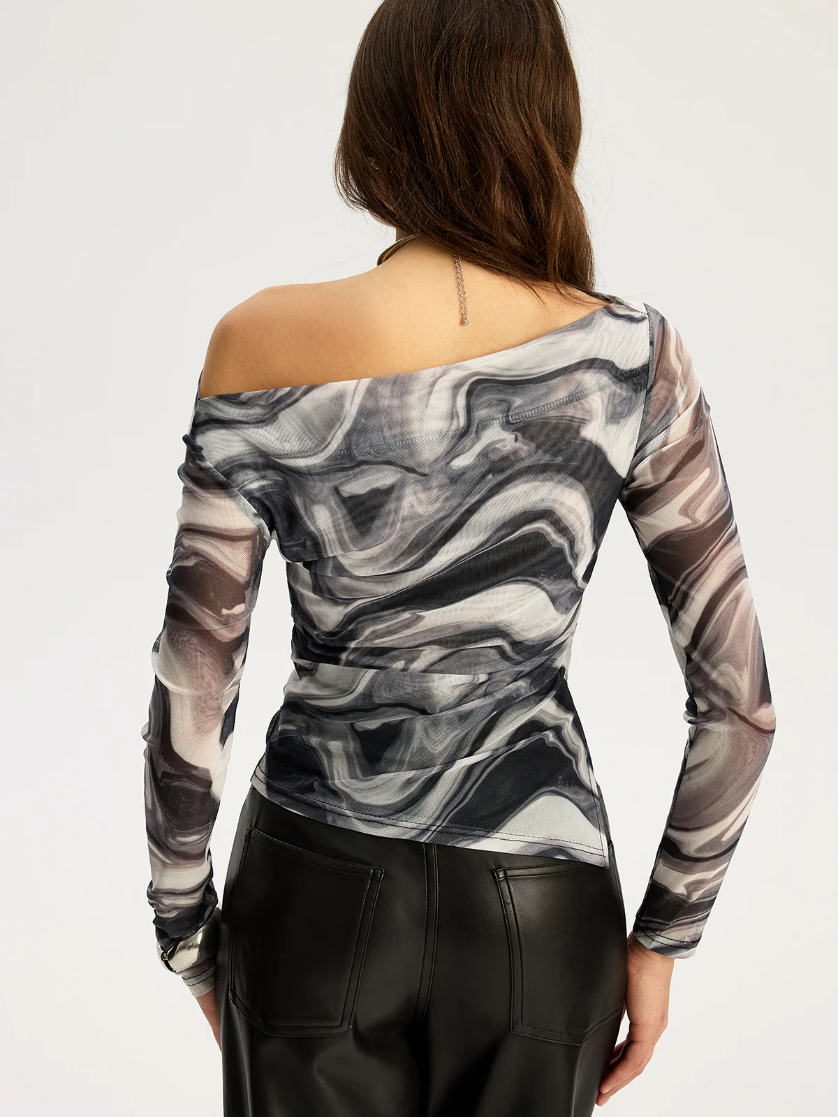 Stormy Mesh Off Shoulder Top - Image 5