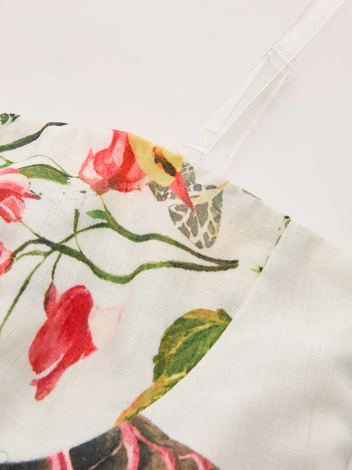 Strapless Belted Floral Print Maxi Dress - Image 4