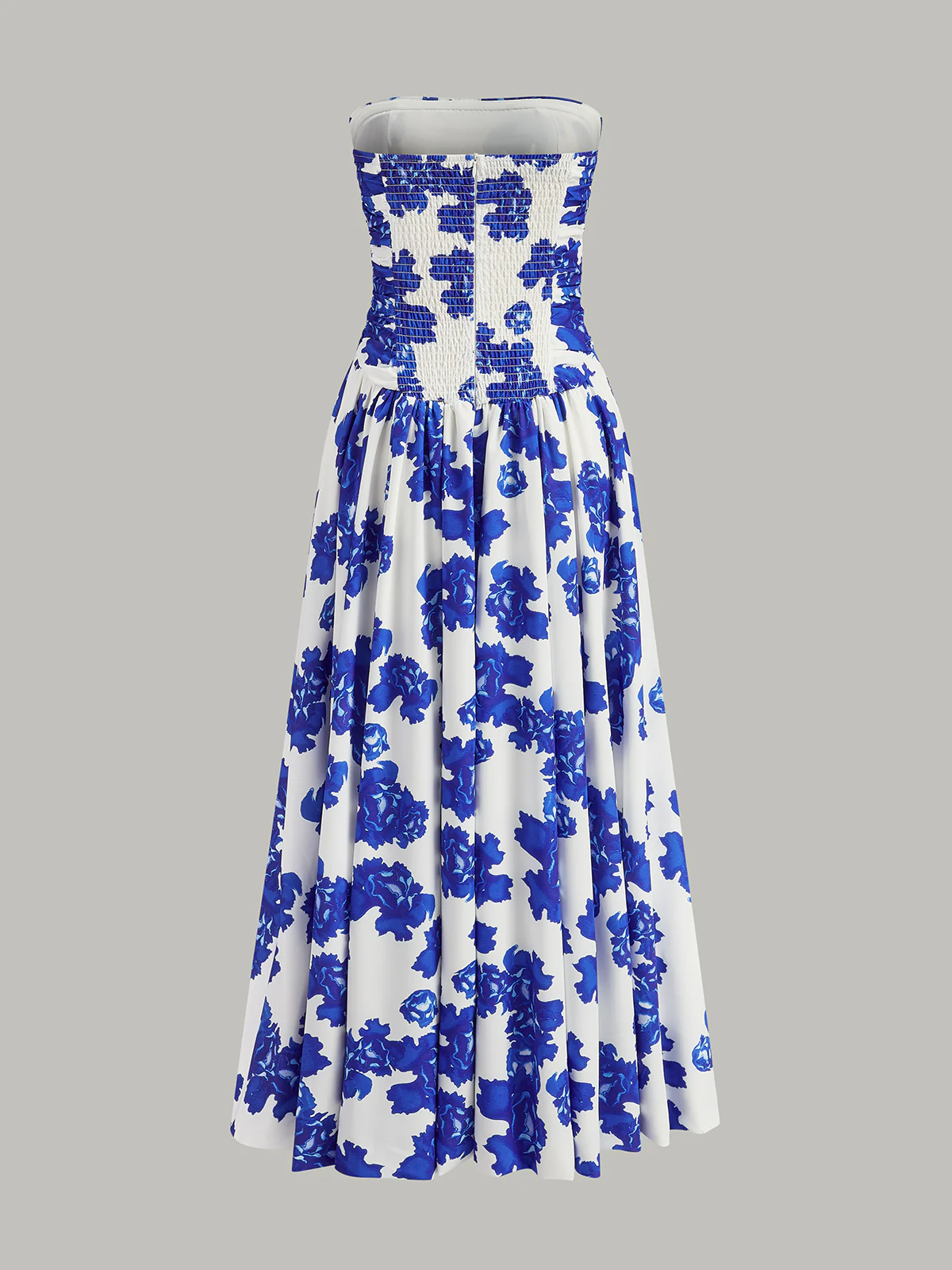 Strapless Floral Print Maxi Dress - Image 2
