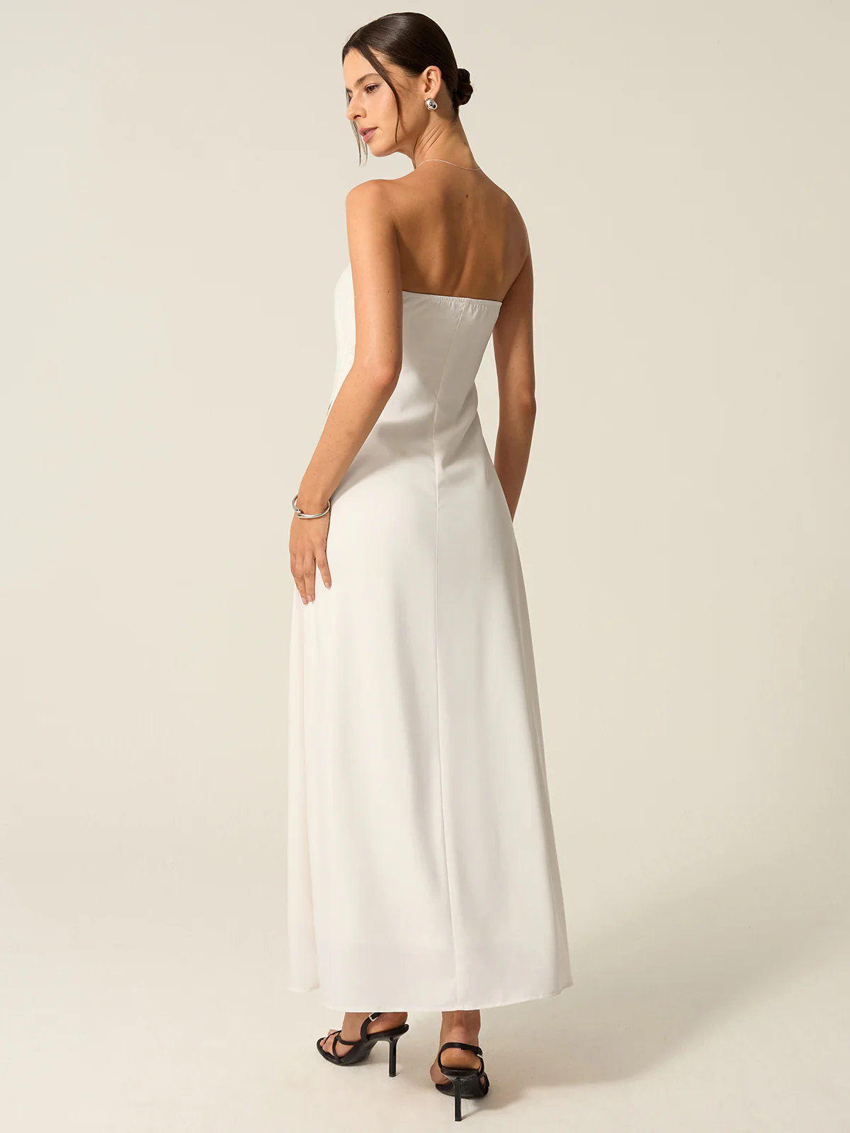 Strapless Floral Print Maxi Dress - Image 6