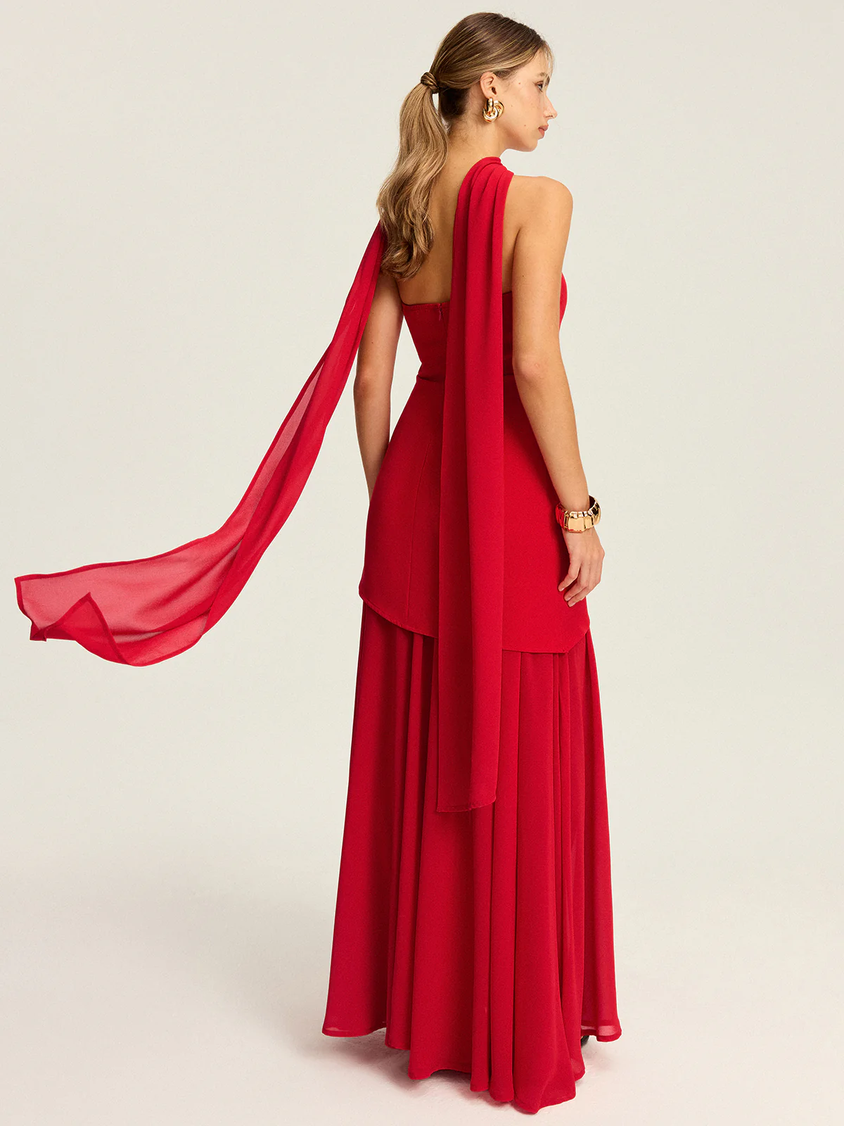 Strapless High-Slit Maxi Dress - Image 3