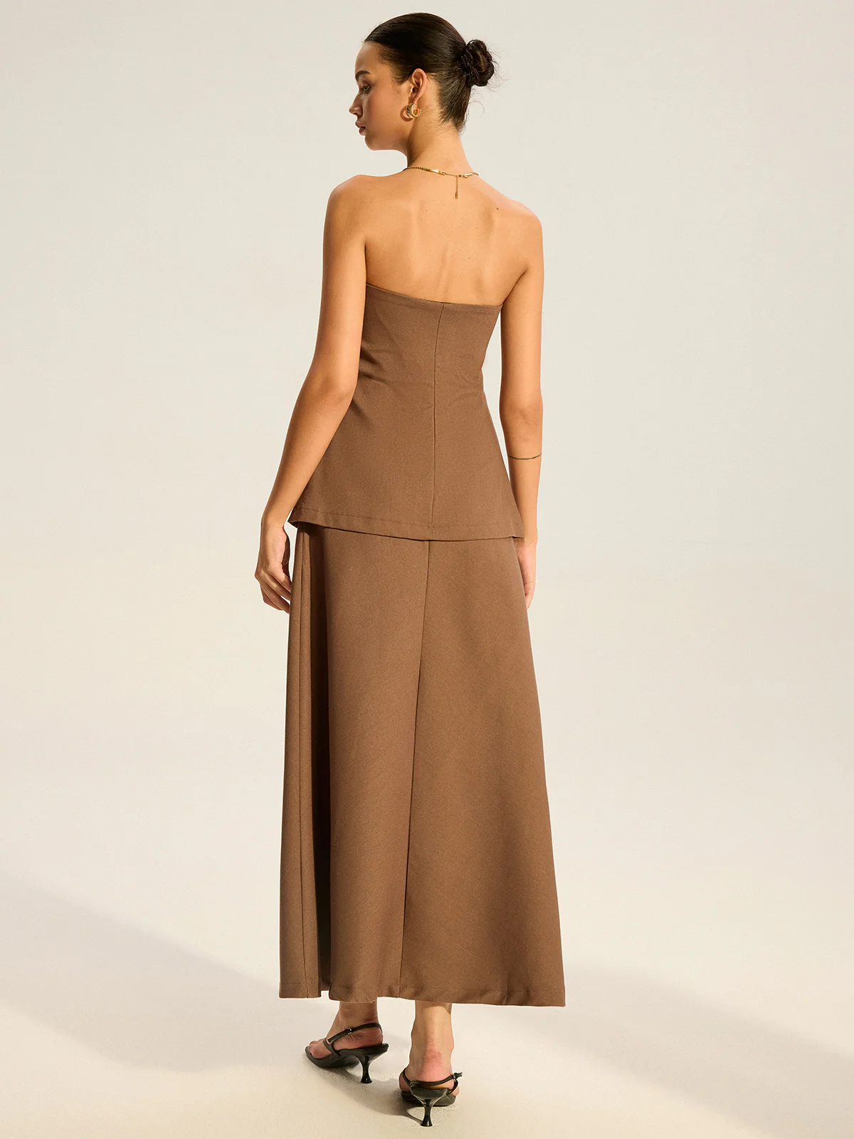 Strapless Layered Maxi Dress - Image 6