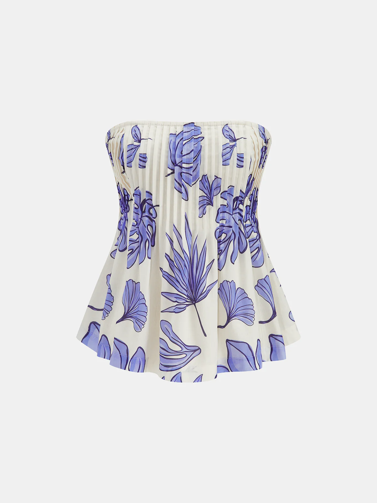 Strapless Printed Top & Maxi Skirt Set - Image 3