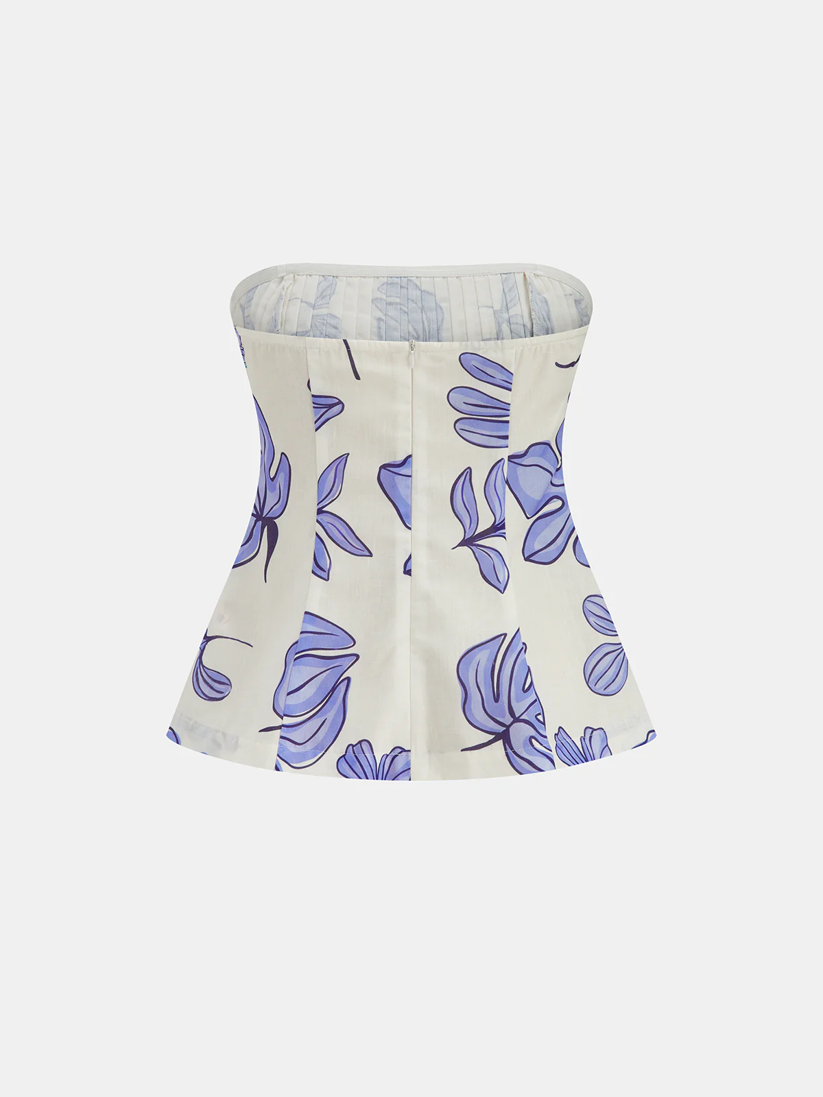 Strapless Printed Top & Maxi Skirt Set - Image 4
