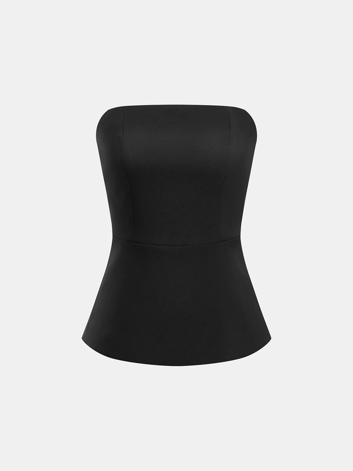 Strapless Top & Layered Pleated Skirt Set - Image 3
