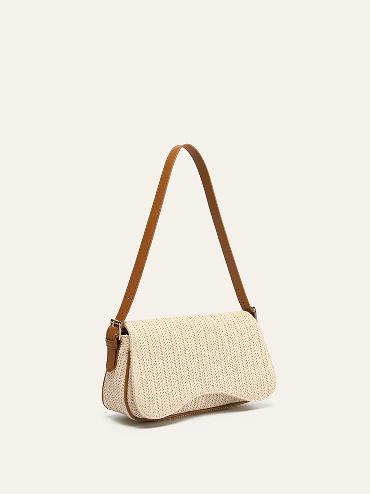 Straw Woven Shoulder Bag - Image 2