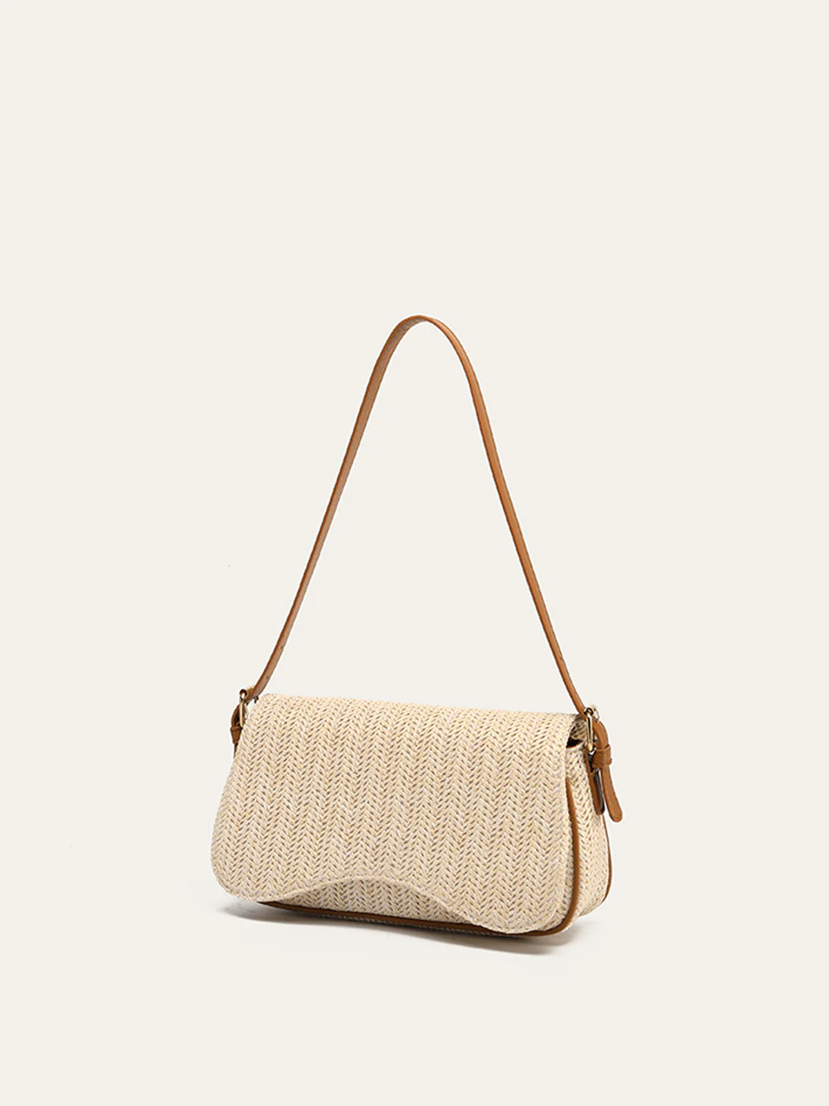 Straw Woven Shoulder Bag - Image 3