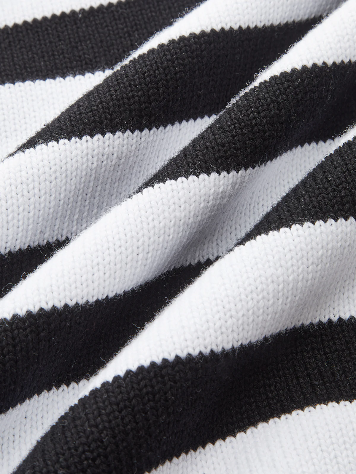 Striped Asymmetric Mock Neck Sweater Vest - Image 3