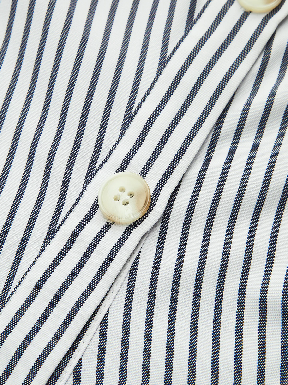Striped Asymmetrical Placket Button Shirt - Image 9