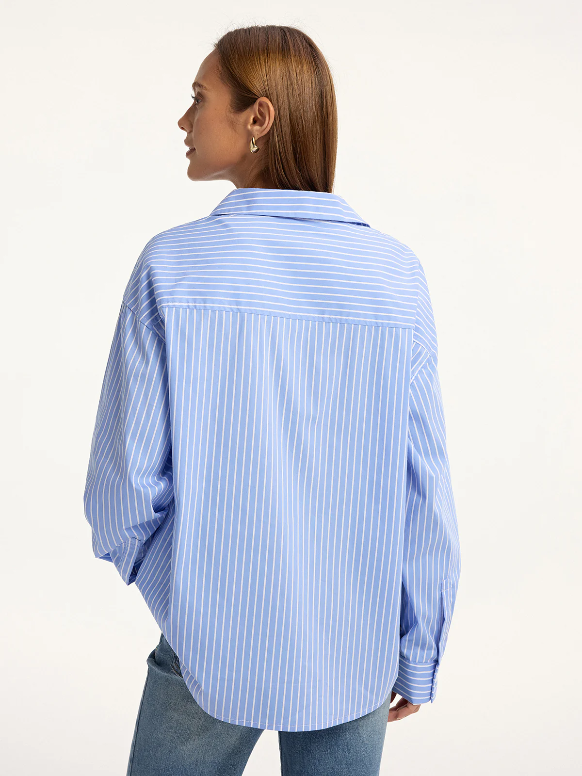 Striped Cotton-Blend Button-Down Shirt - Image 6