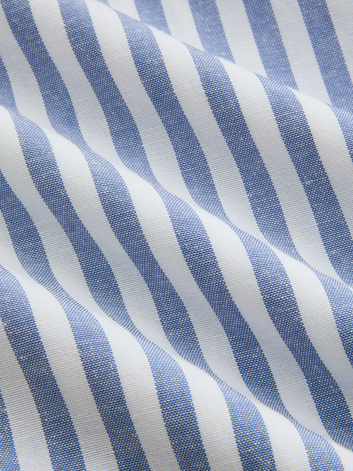 Striped Cotton Blend Collared Halter Midi Dress - Image 4