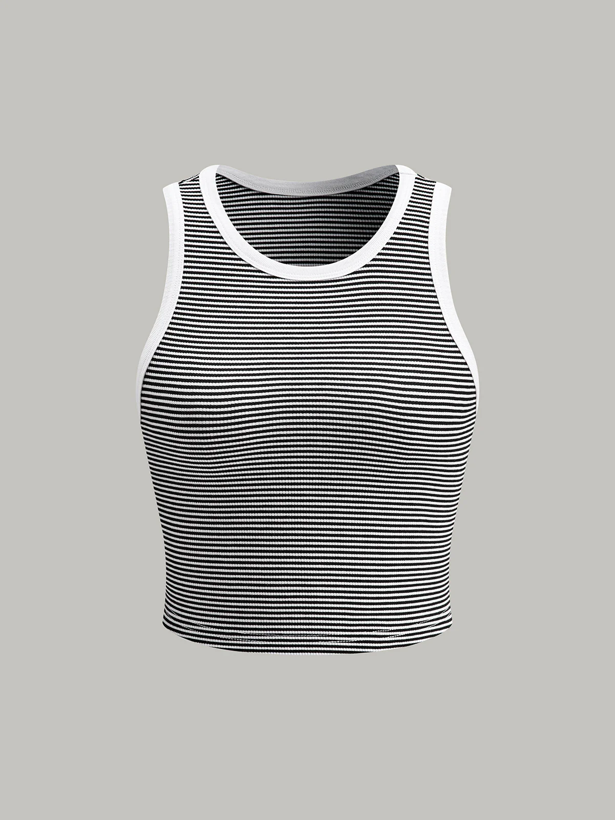 Striped Crew Neck Tank Top - Image 7