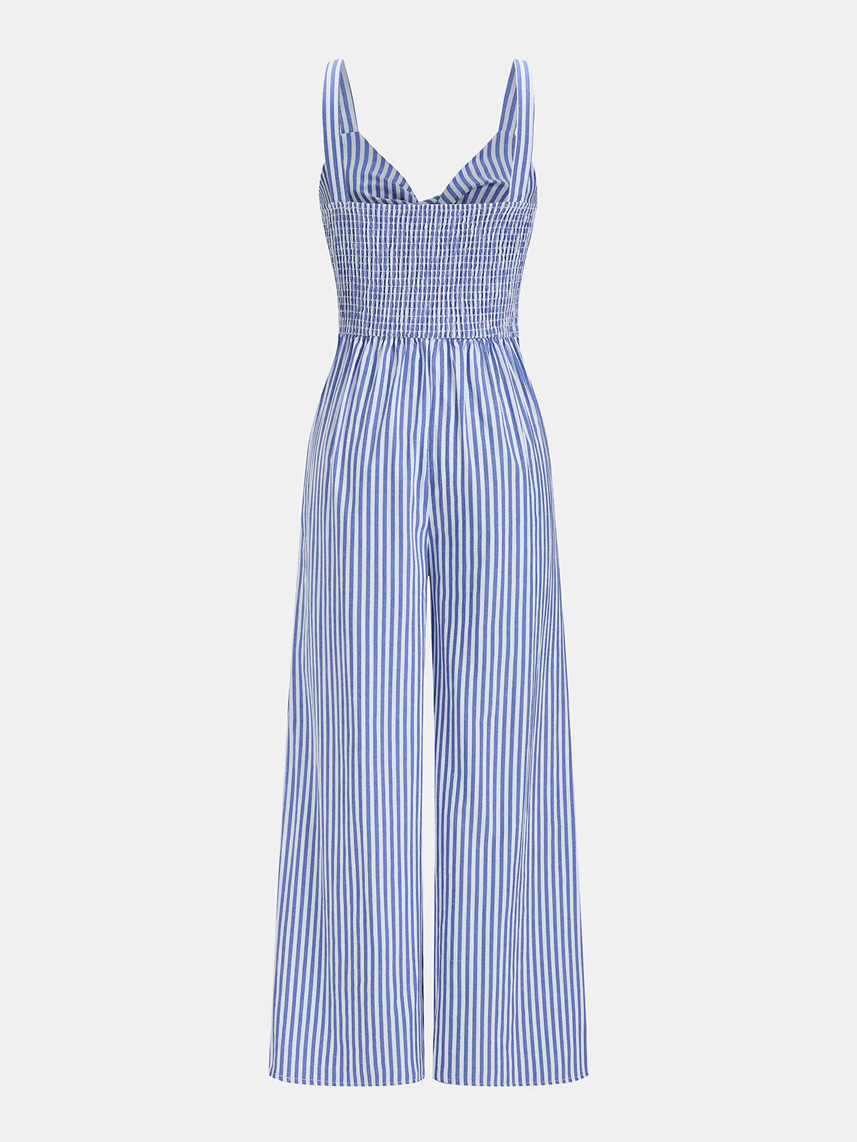 Striped Cut Out Wide Leg Cami Jumpsuit - Image 6