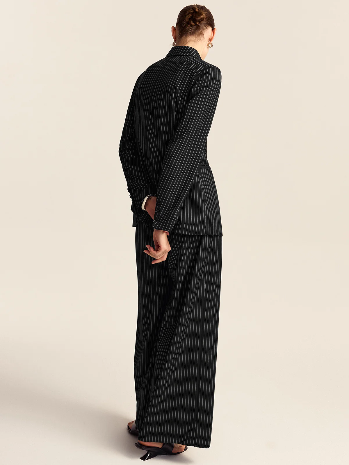 Striped Double-Breasted Blazer - Image 6